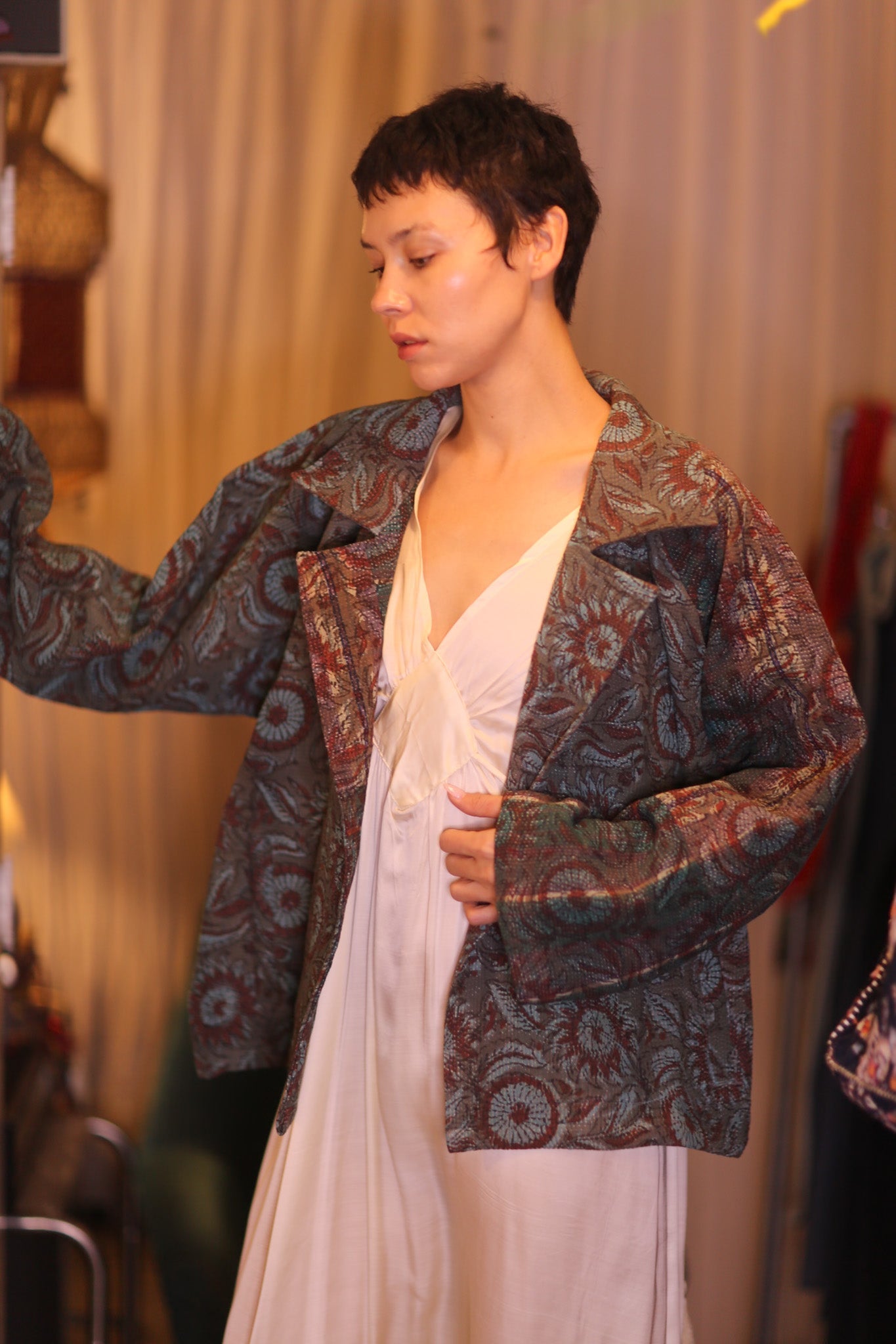 HAND BLOCKED KANTHA JACKET DAUNG - MOMO STUDIO BERLIN - Berlin Concept Store - sustainable & ethical fashion
