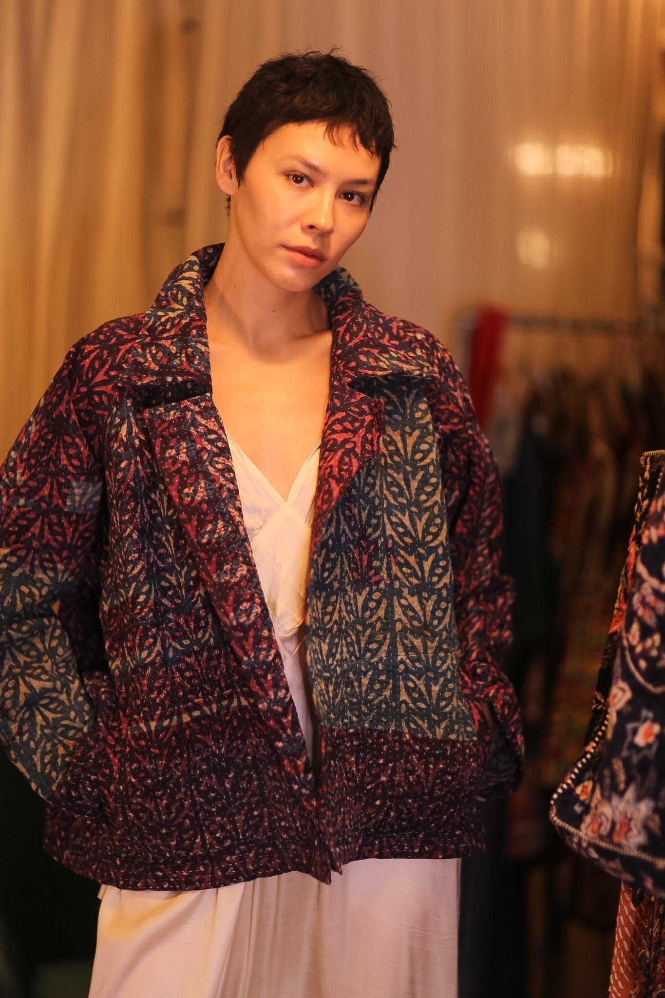 HAND BLOCKED KANTHA JACKET PINLALNI - MOMO STUDIO BERLIN - Berlin Concept Store - sustainable & ethical fashion