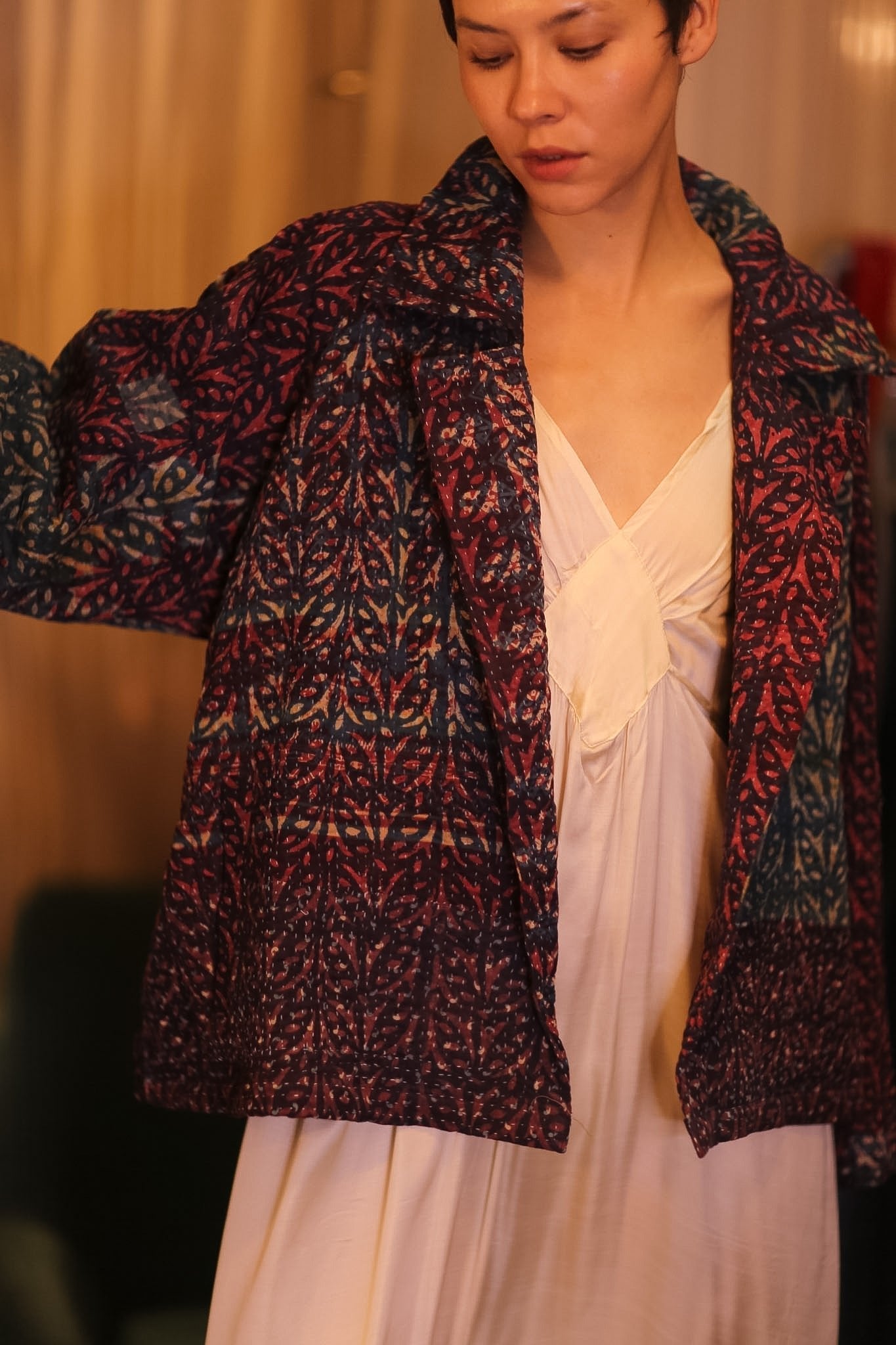 HAND BLOCKED KANTHA JACKET PINLALNI - MOMO STUDIO BERLIN - Berlin Concept Store - sustainable & ethical fashion