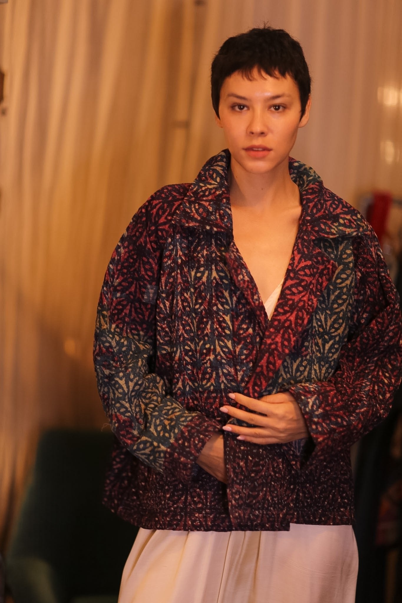 HAND BLOCKED KANTHA JACKET PINLALNI - MOMO STUDIO BERLIN - Berlin Concept Store - sustainable & ethical fashion