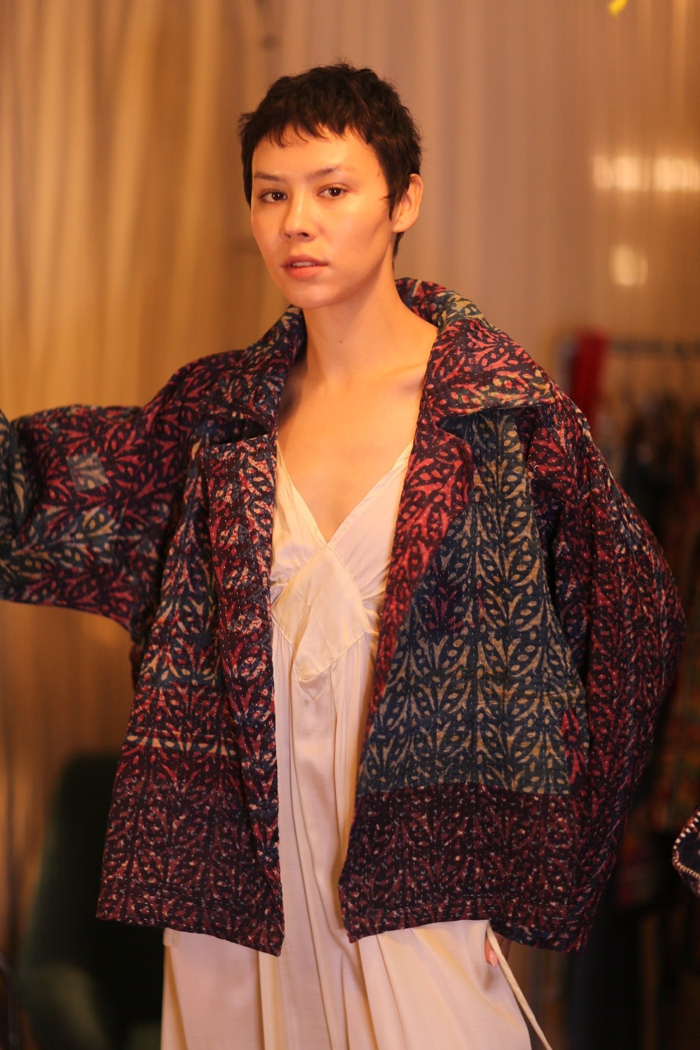 HAND BLOCKED KANTHA JACKET PINLALNI - MOMO STUDIO BERLIN - Berlin Concept Store - sustainable & ethical fashion