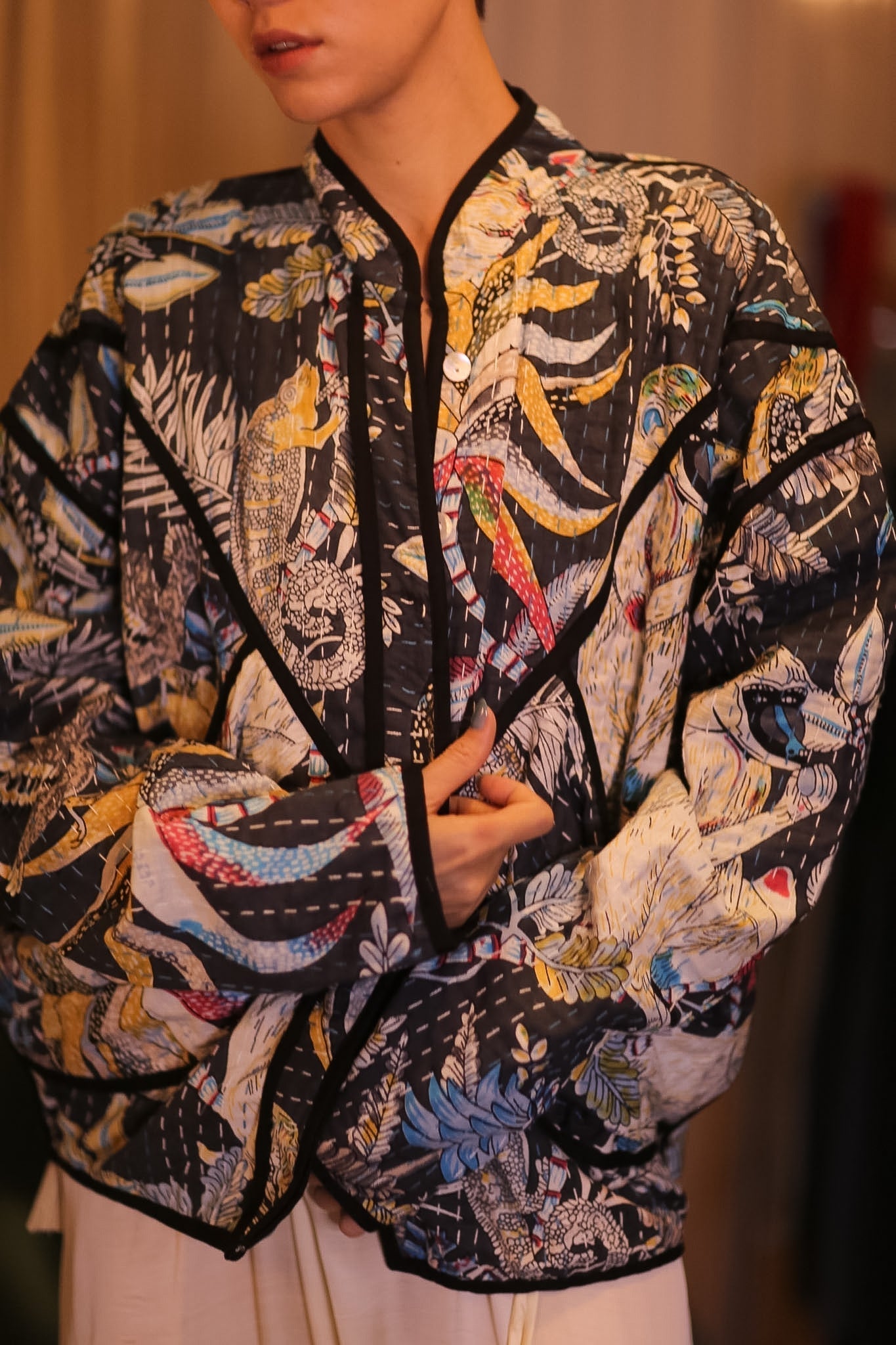 HAND BLOCKED KANTHA JACKET YEEYWEL - MOMO STUDIO BERLIN - Berlin Concept Store - sustainable & ethical fashion