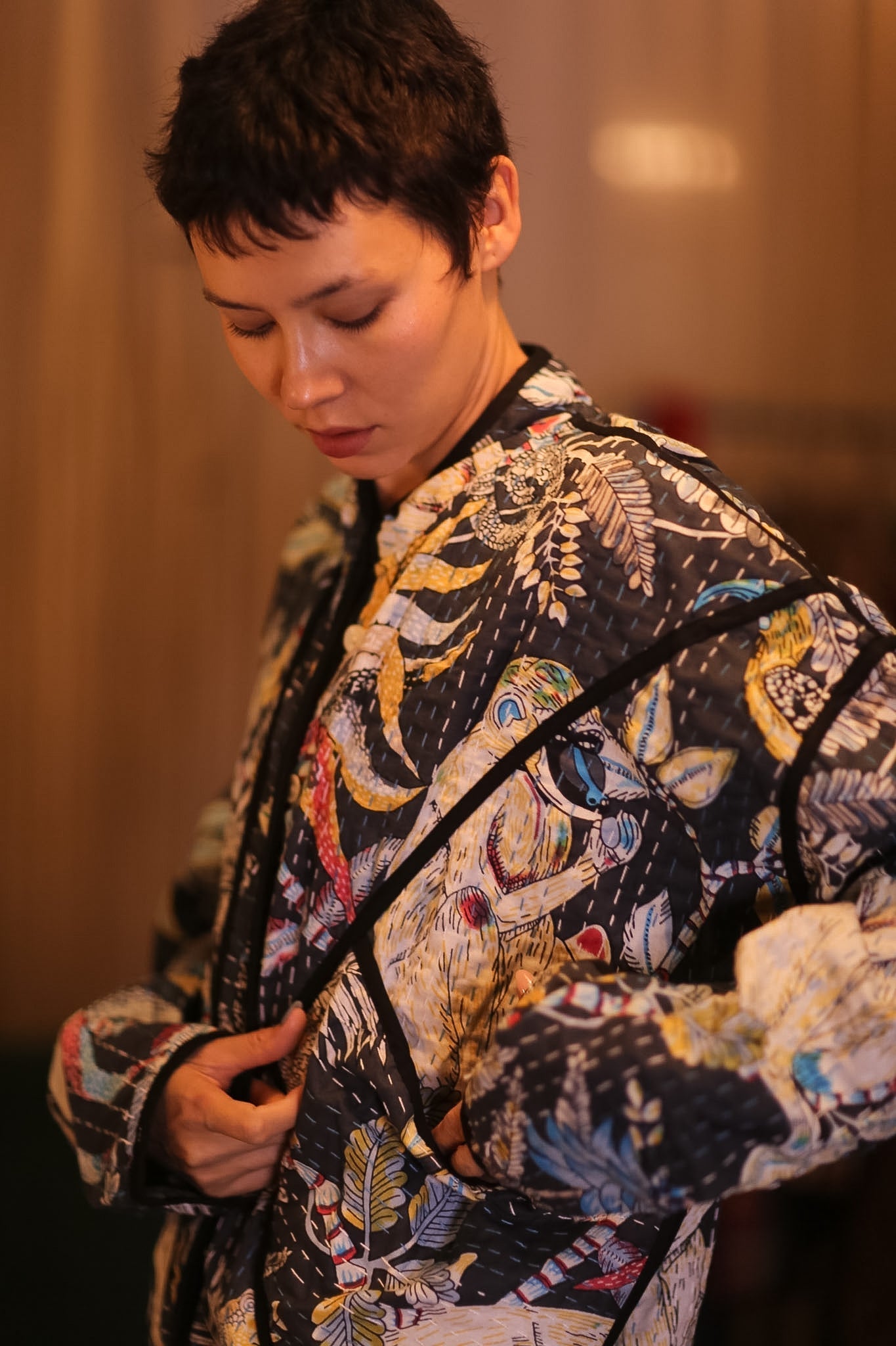 HAND BLOCKED KANTHA JACKET YEEYWEL - MOMO STUDIO BERLIN - Berlin Concept Store - sustainable & ethical fashion