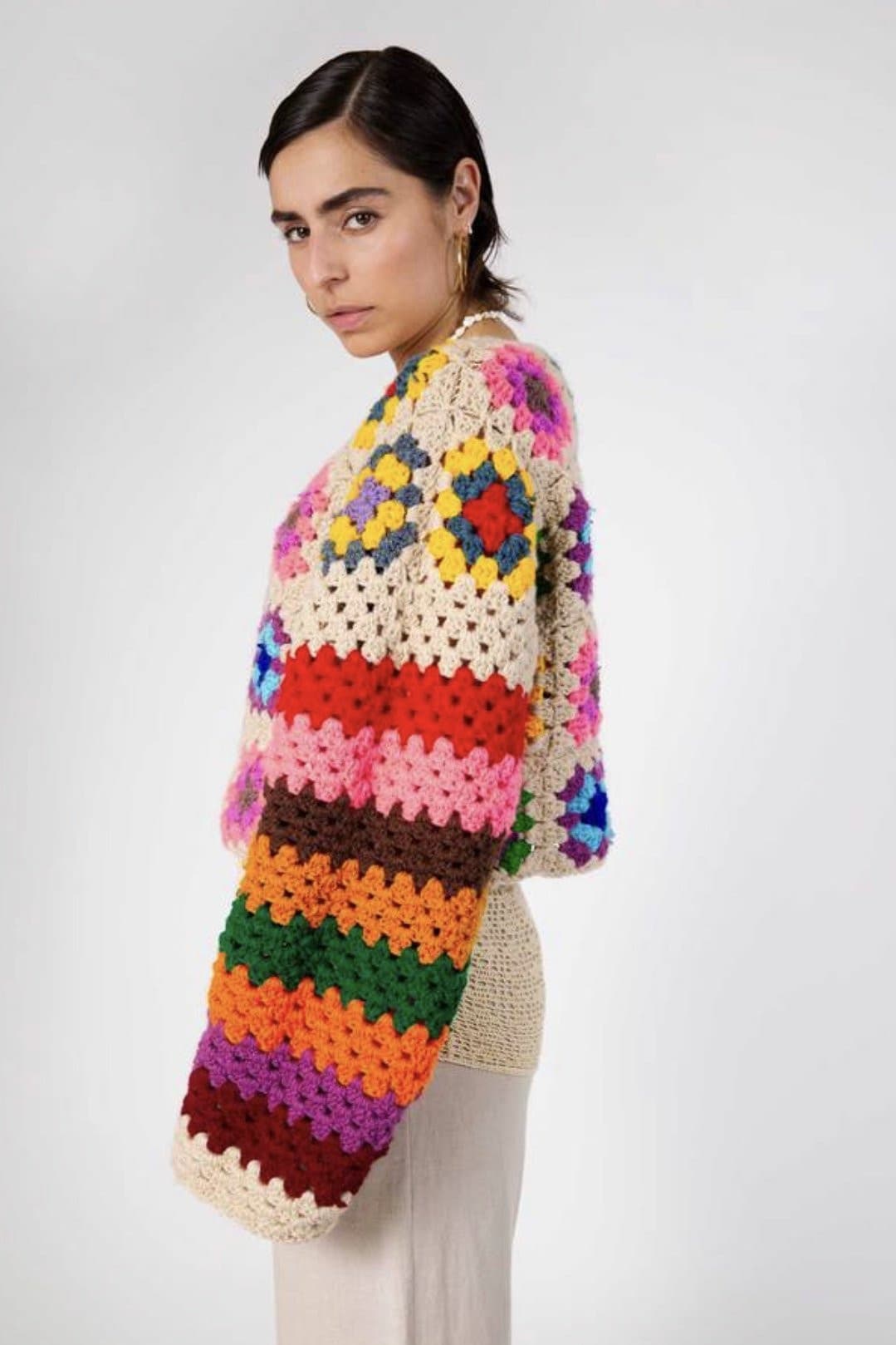 HAND CROCHET CARDIGAN ULLA - MOMO STUDIO BERLIN - Berlin Concept Store - sustainable & ethical fashion