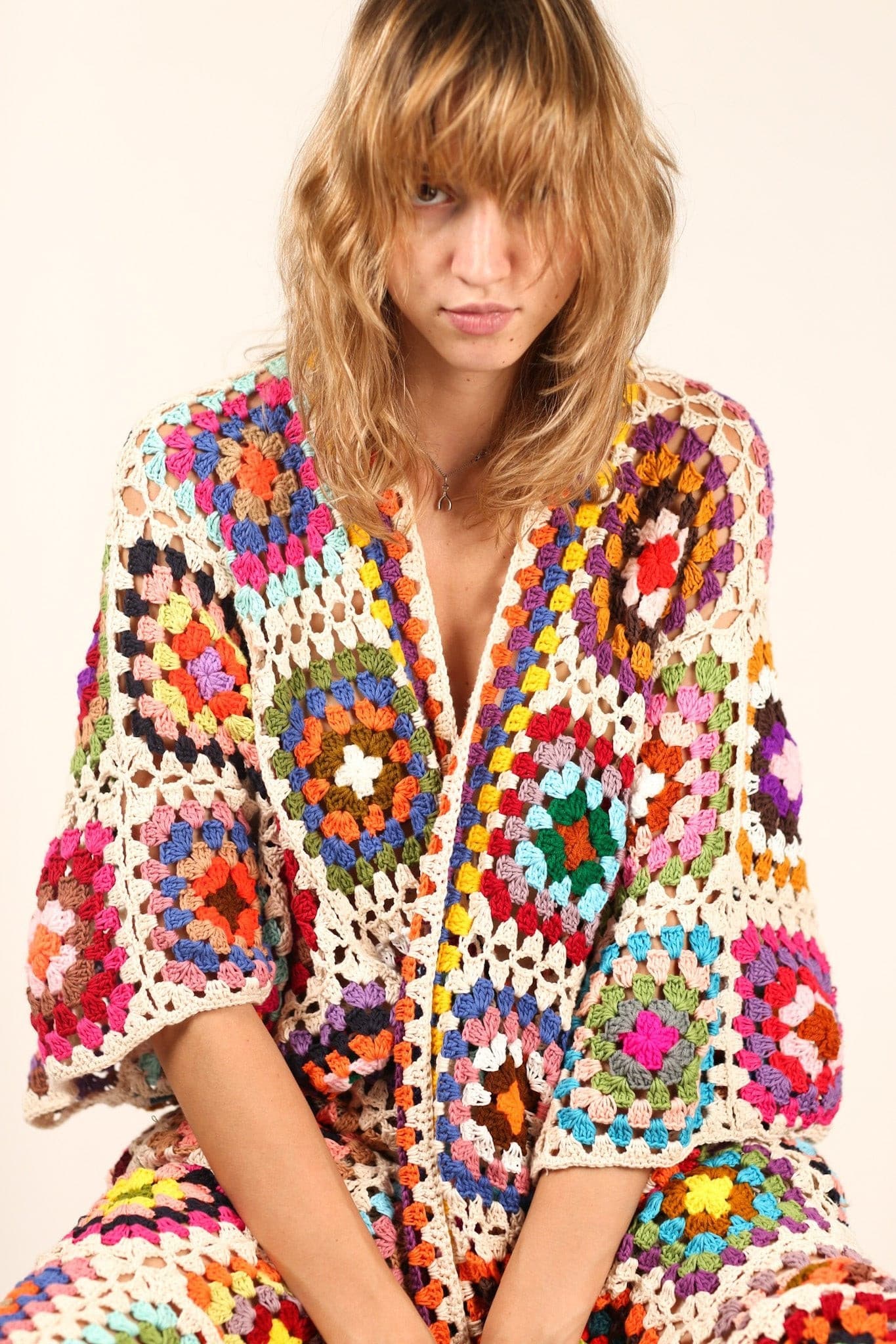 HAND CROCHET KAFTAN NONI X FREE PEOPLE - MOMO STUDIO BERLIN - Berlin Concept Store - sustainable & ethical fashion