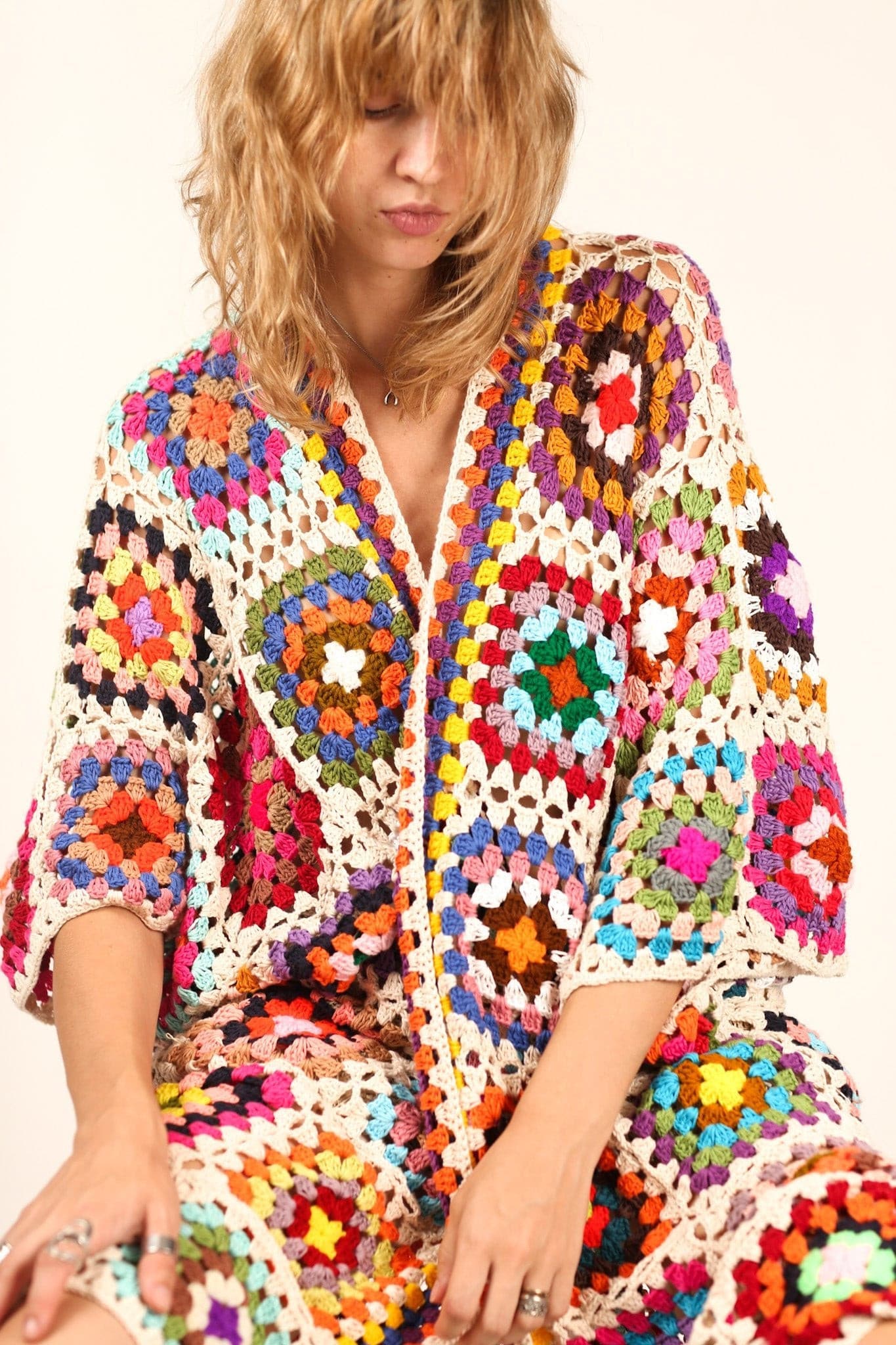 HAND CROCHET KAFTAN NONI X FREE PEOPLE - MOMO STUDIO BERLIN - Berlin Concept Store - sustainable & ethical fashion