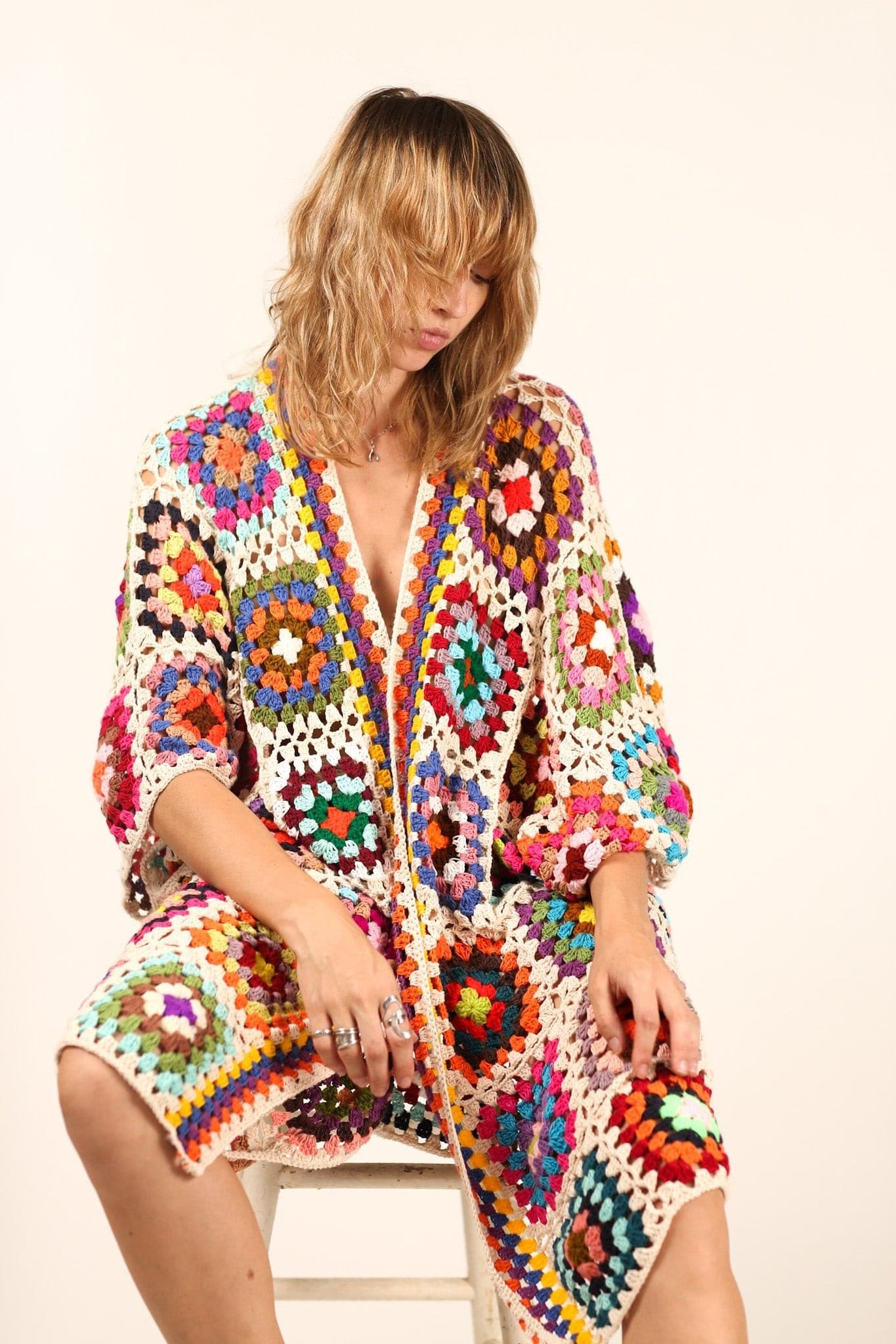 HAND CROCHET KAFTAN NONI X FREE PEOPLE - MOMO STUDIO BERLIN - Berlin Concept Store - sustainable & ethical fashion