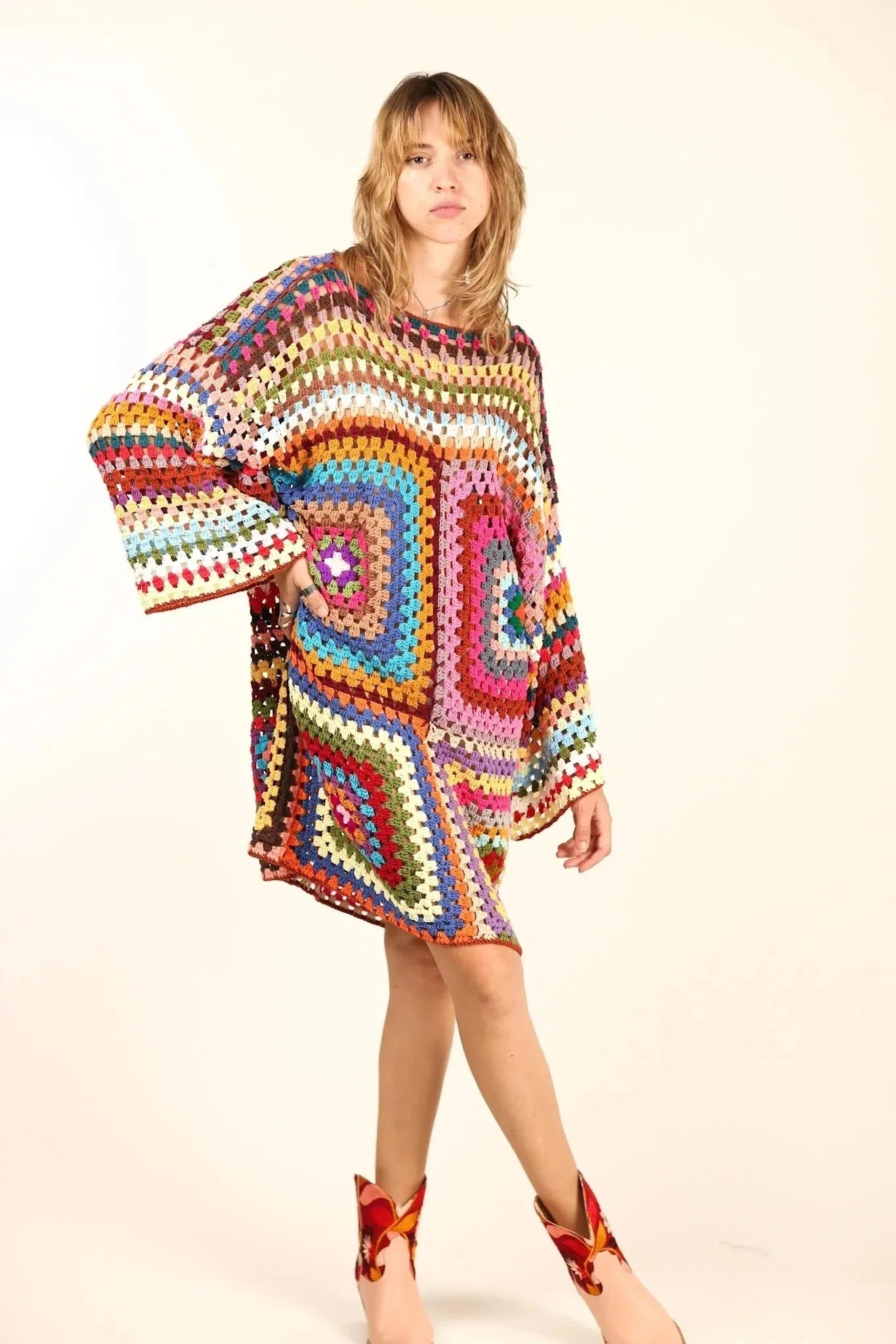 HAND CROCHET KAFTAN RAJA - MOMO STUDIO BERLIN - Berlin Concept Store - sustainable & ethical fashion