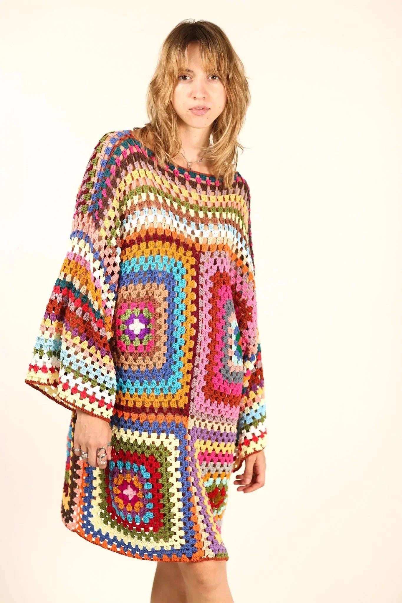 HAND CROCHET KAFTAN RAJA - MOMO STUDIO BERLIN - Berlin Concept Store - sustainable & ethical fashion