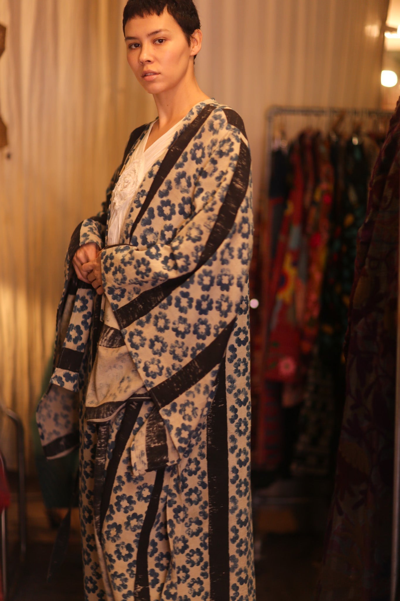 HAND LOOM COTTON KIMONO PINA DAI - MOMO STUDIO BERLIN - Berlin Concept Store - sustainable & ethical fashion