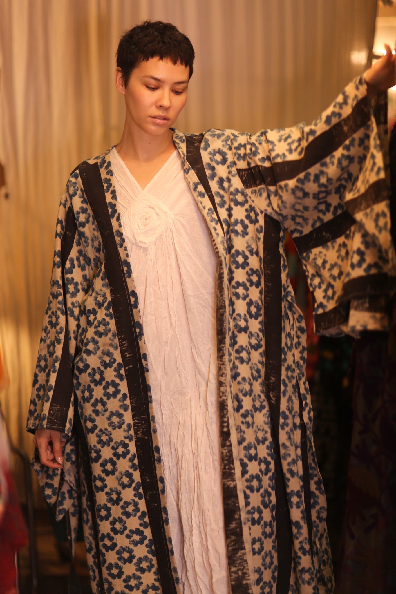 HAND LOOM COTTON KIMONO PINA DAI - MOMO STUDIO BERLIN - Berlin Concept Store - sustainable & ethical fashion