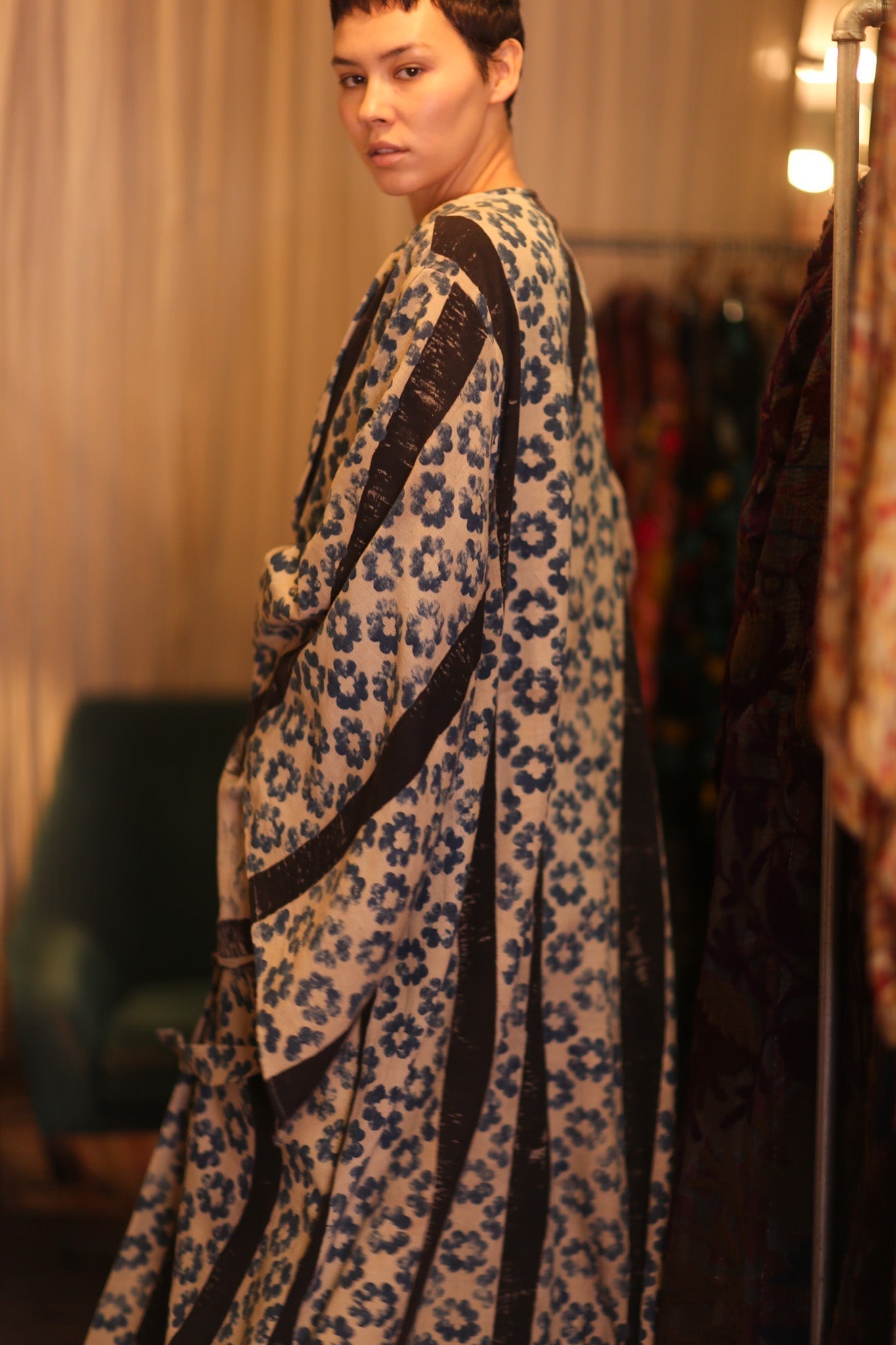 HAND LOOM COTTON KIMONO PINA DAI - MOMO STUDIO BERLIN - Berlin Concept Store - sustainable & ethical fashion