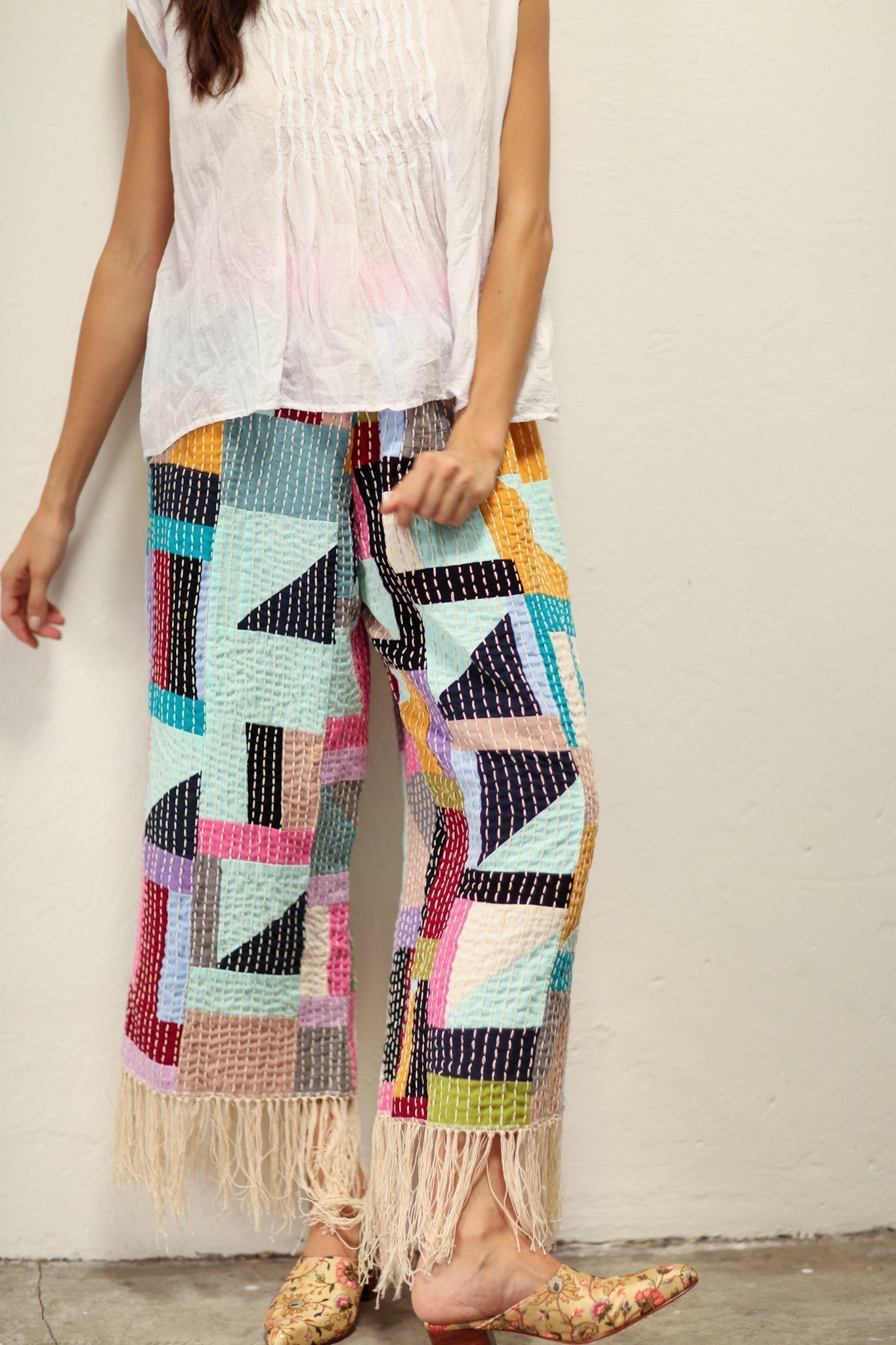 HAND STITCH PANTS OLISSA - MOMO STUDIO BERLIN - Berlin Concept Store - sustainable & ethical fashion