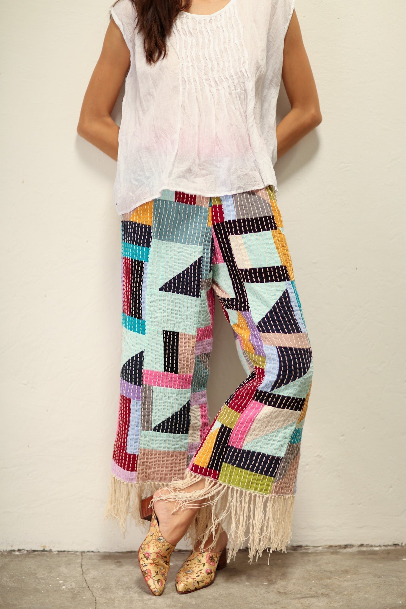 HAND STITCH PANTS OLISSA - MOMO STUDIO BERLIN - Berlin Concept Store - sustainable & ethical fashion