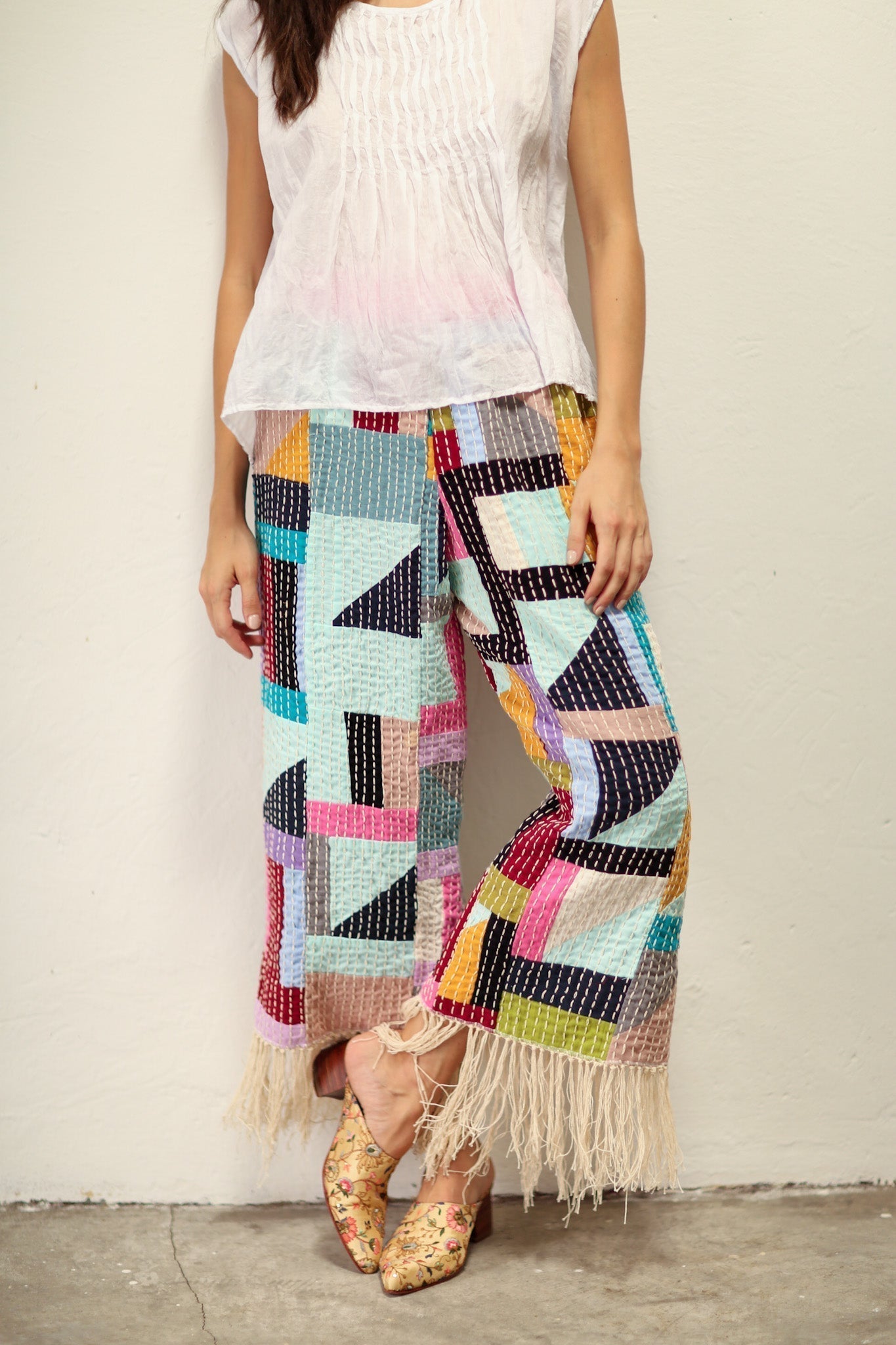 HAND STITCH PANTS OLISSA - MOMO STUDIO BERLIN - Berlin Concept Store - sustainable & ethical fashion