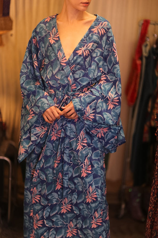 HANDBLOCK COTTON WING KIMONO PINA CODIA - MOMO STUDIO BERLIN - Berlin Concept Store - sustainable & ethical fashion