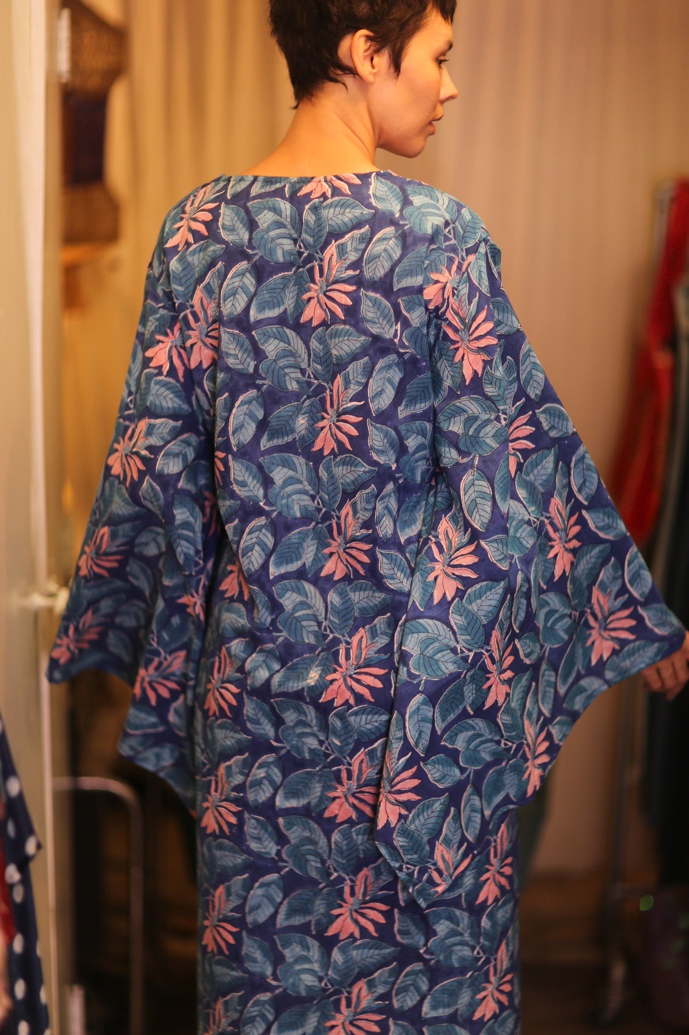 HANDBLOCK COTTON WING KIMONO PINA CODIA - MOMO STUDIO BERLIN - Berlin Concept Store - sustainable & ethical fashion
