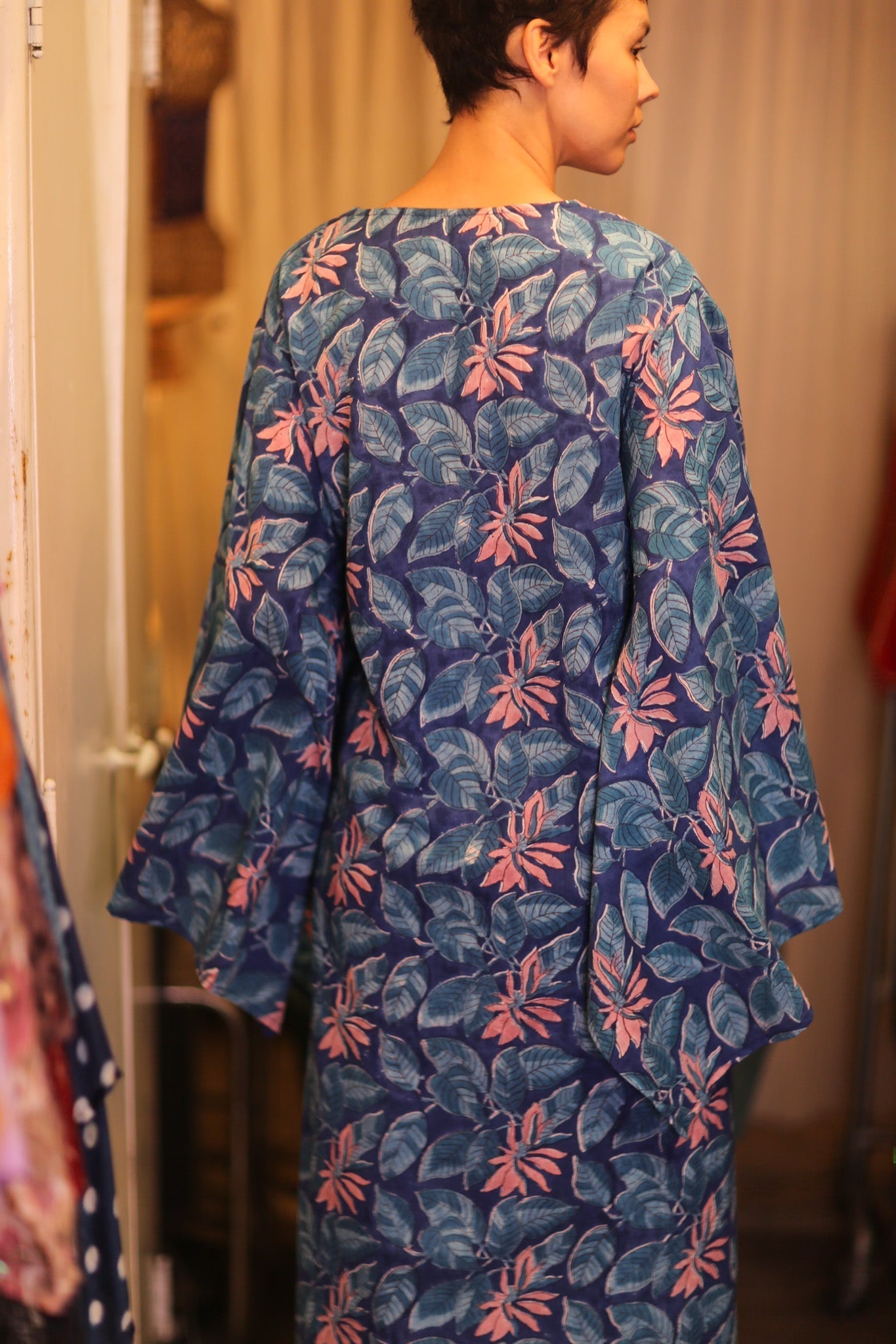 HANDBLOCK COTTON WING KIMONO PINA CODIA - MOMO STUDIO BERLIN - Berlin Concept Store - sustainable & ethical fashion