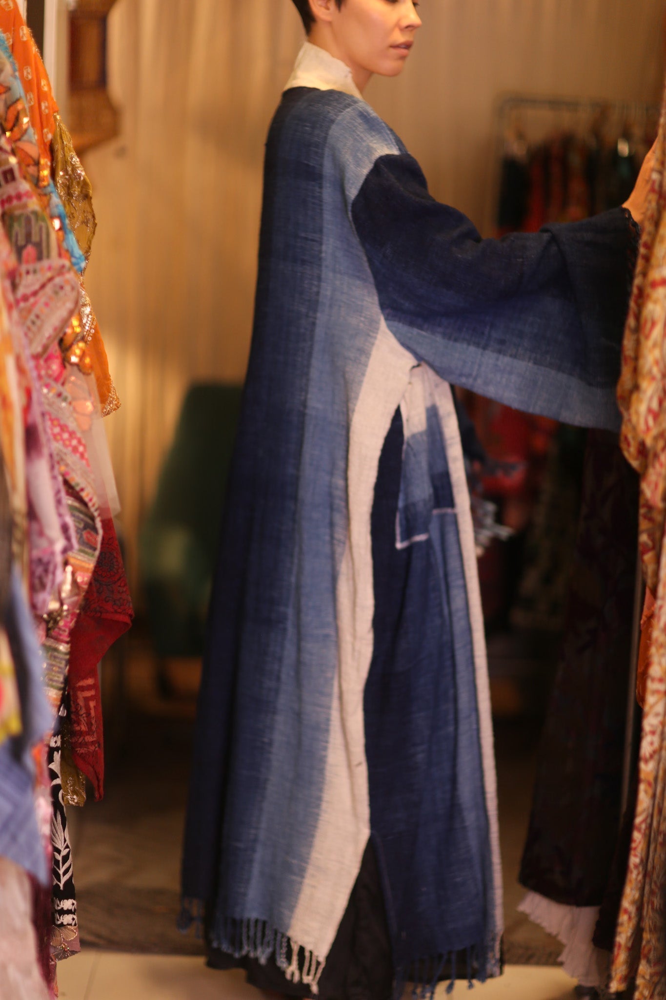 HANDLOOM COTTON LAOS KIMONO ODIN - MOMO STUDIO BERLIN - Berlin Concept Store - sustainable & ethical fashion