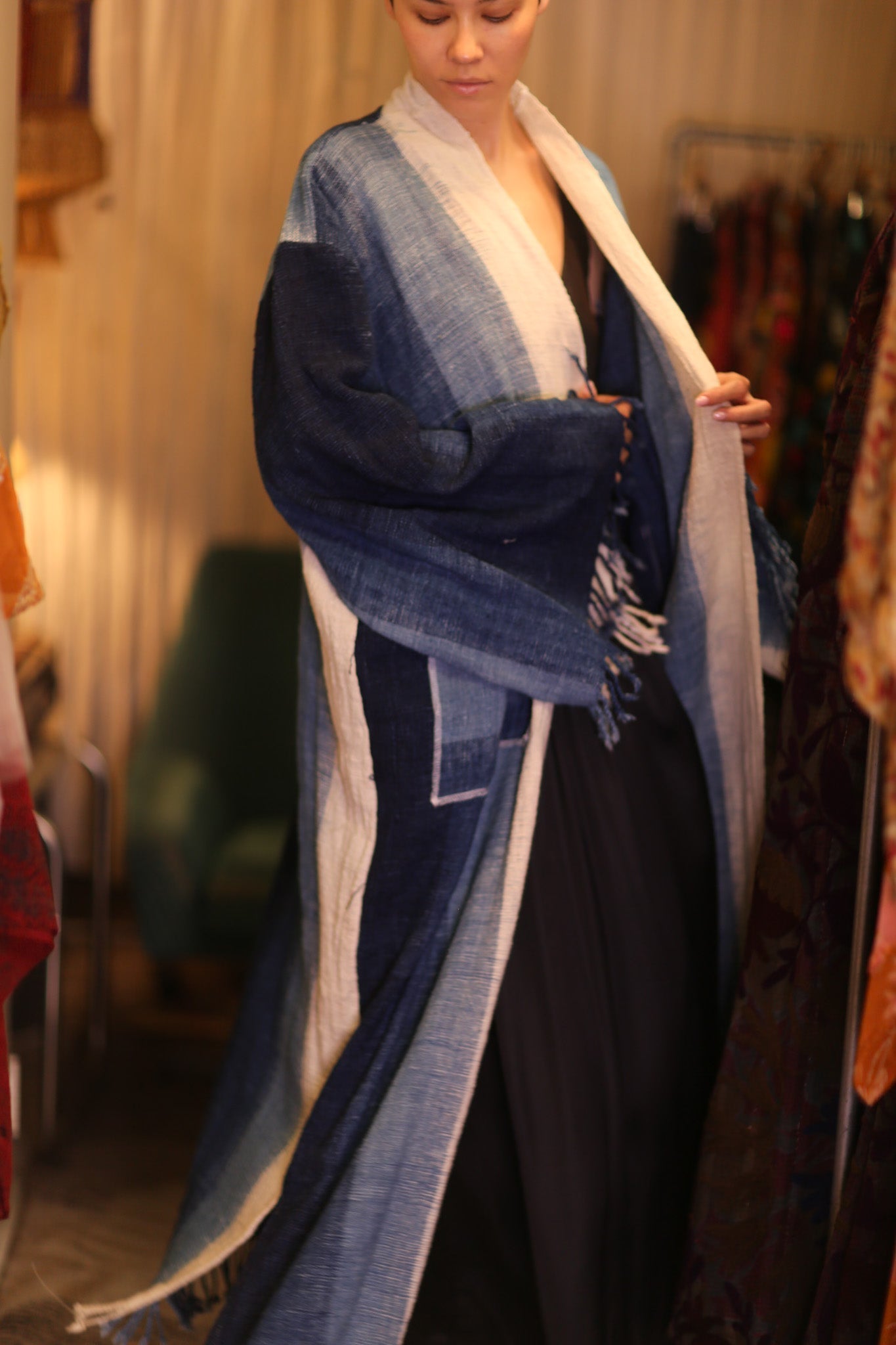 HANDLOOM COTTON LAOS KIMONO ODIN - MOMO STUDIO BERLIN - Berlin Concept Store - sustainable & ethical fashion