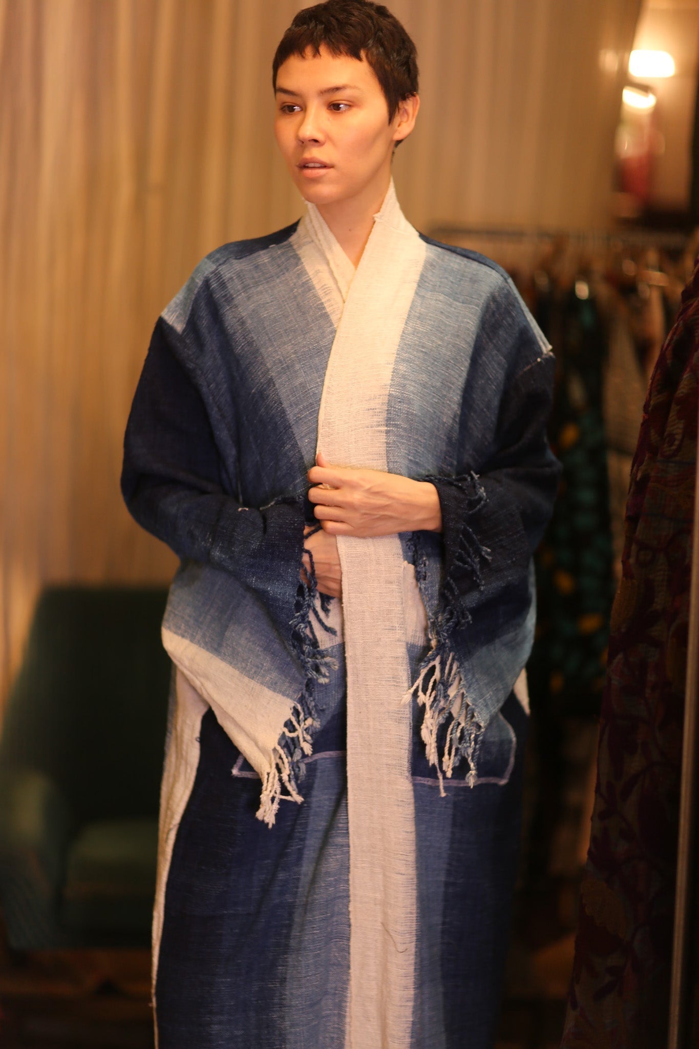 HANDLOOM COTTON LAOS KIMONO ODIN - MOMO STUDIO BERLIN - Berlin Concept Store - sustainable & ethical fashion