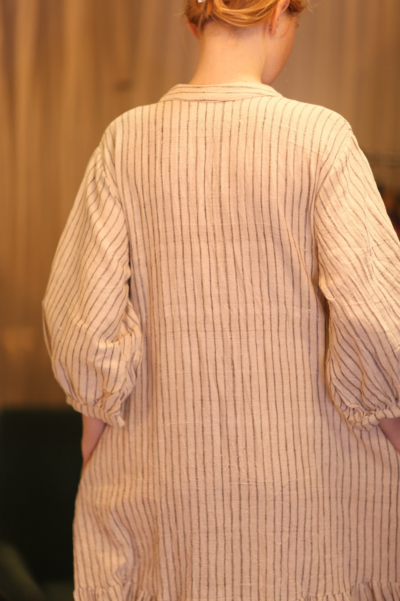 HANDWOVEN COTTON DRESS SUSIE ASHA - BANGKOK TAILOR CLOTHING STORE - HANDMADE CLOTHING