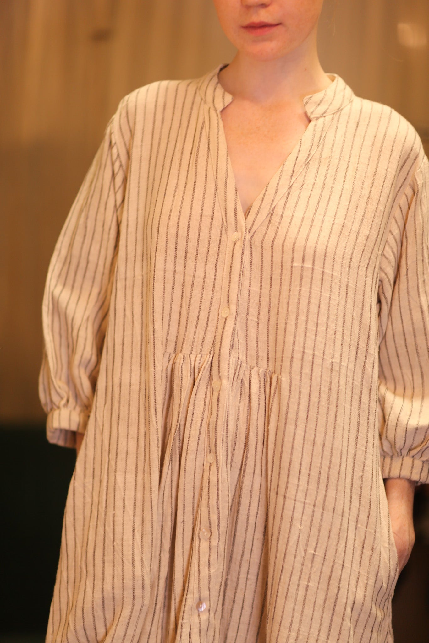 HANDWOVEN COTTON DRESS SUSIE ASHA - MOMO STUDIO BERLIN - Berlin Concept Store - sustainable & ethical fashion