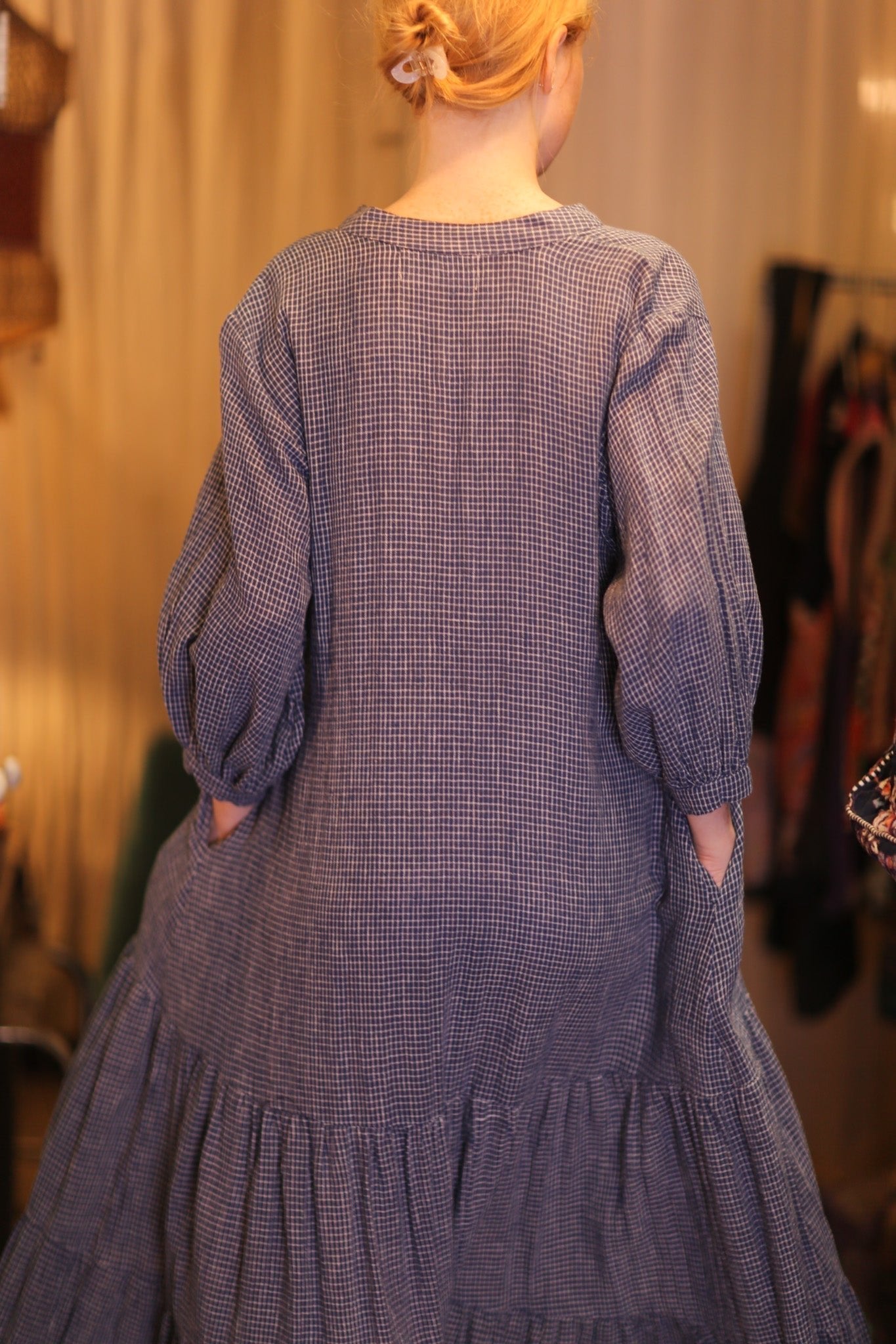 HANDWOVEN COTTON DRESS SUSIE VELINA - MOMO STUDIO BERLIN - Berlin Concept Store - sustainable & ethical fashion