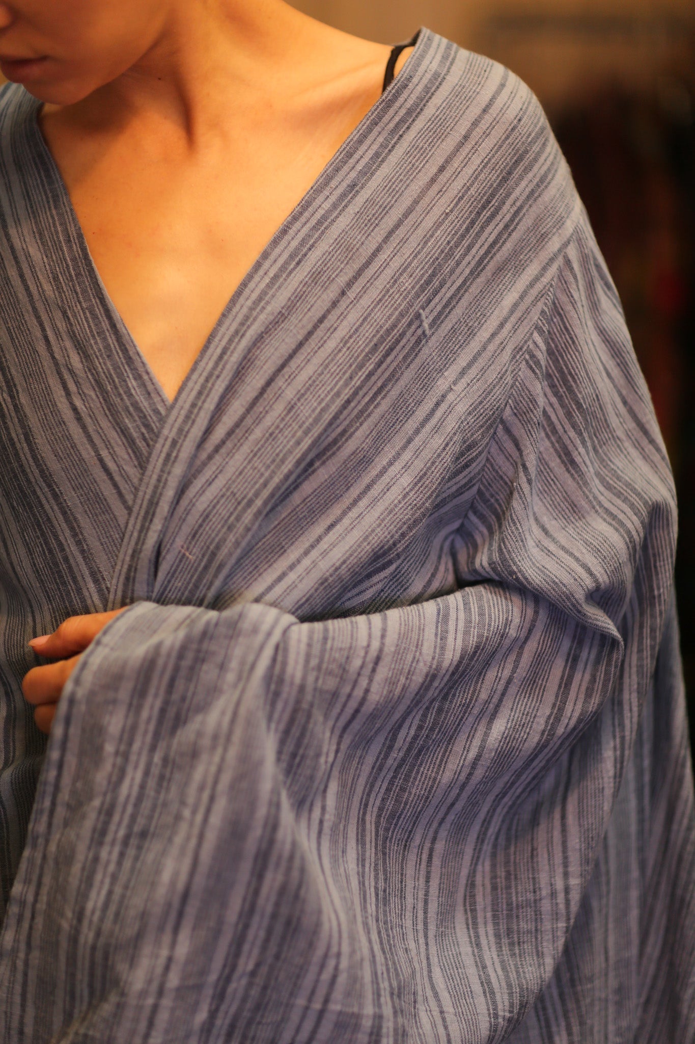 HANDWOVEN COTTON WING KIMONO PINA LAYLA - MOMO STUDIO BERLIN - Berlin Concept Store - sustainable & ethical fashion