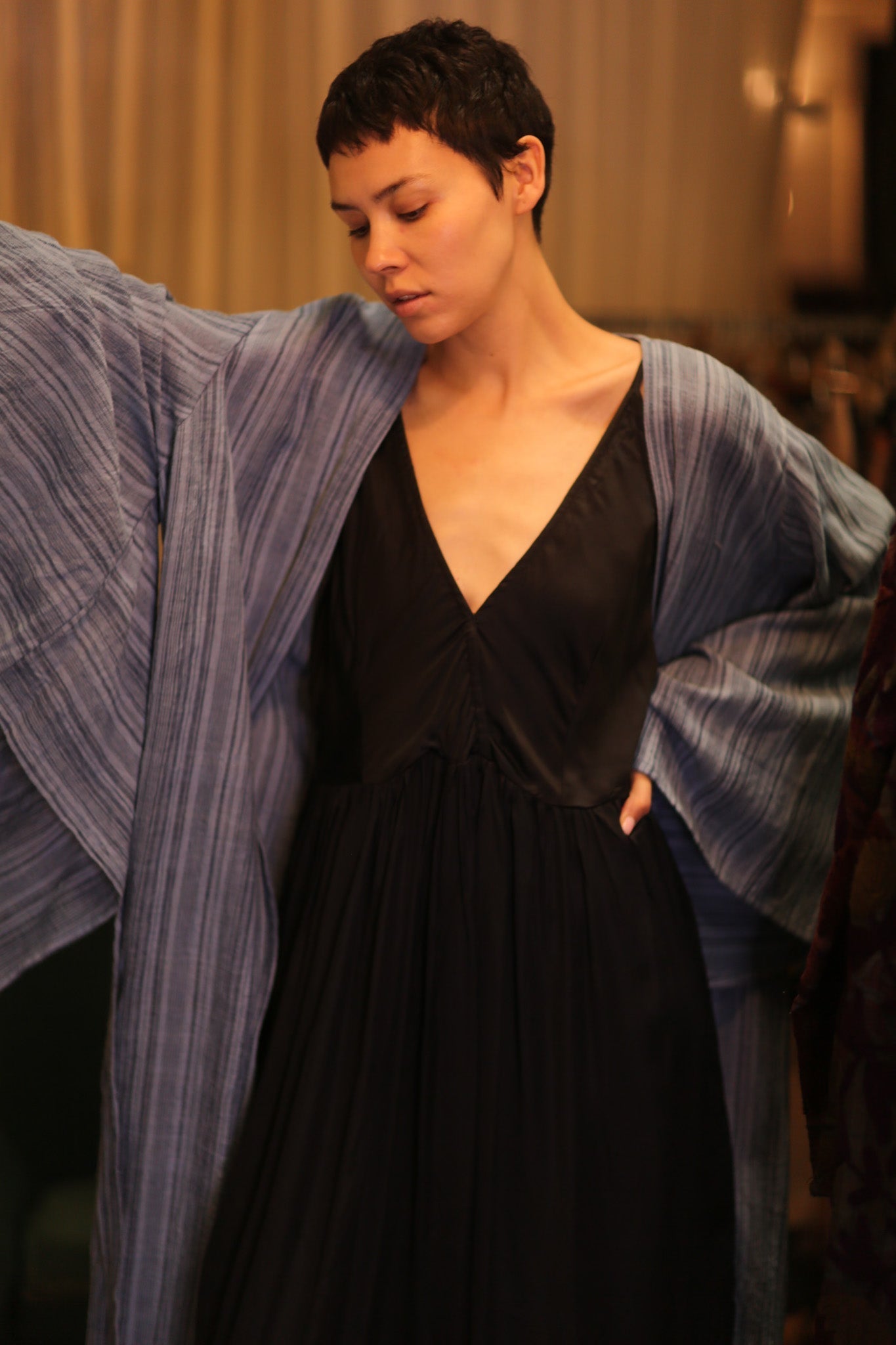 HANDWOVEN COTTON WING KIMONO PINA LAYLA - MOMO STUDIO BERLIN - Berlin Concept Store - sustainable & ethical fashion