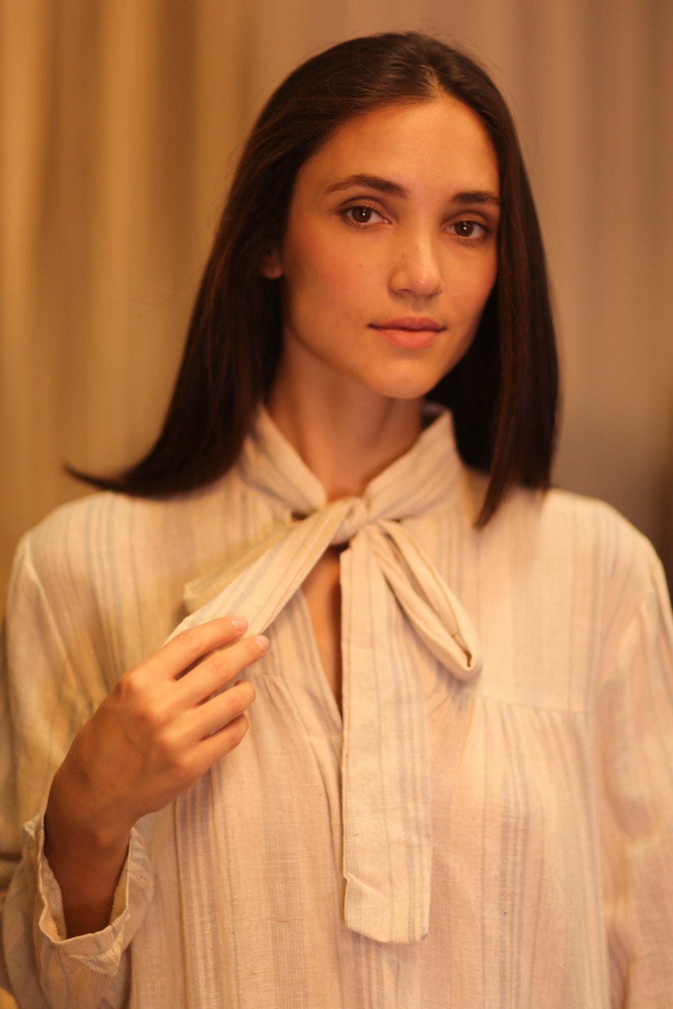 HANDWOVEN MAXI COTTON BUTTONED DRESS LOA CARA - MOMO STUDIO BERLIN - Berlin Concept Store - sustainable & ethical fashion