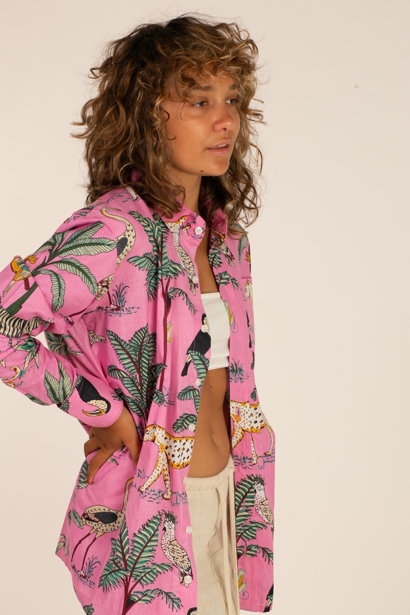 HAWAI STYLE BOYFRIEND SHIRT - MOMO STUDIO BERLIN - Berlin Concept Store - sustainable & ethical fashion