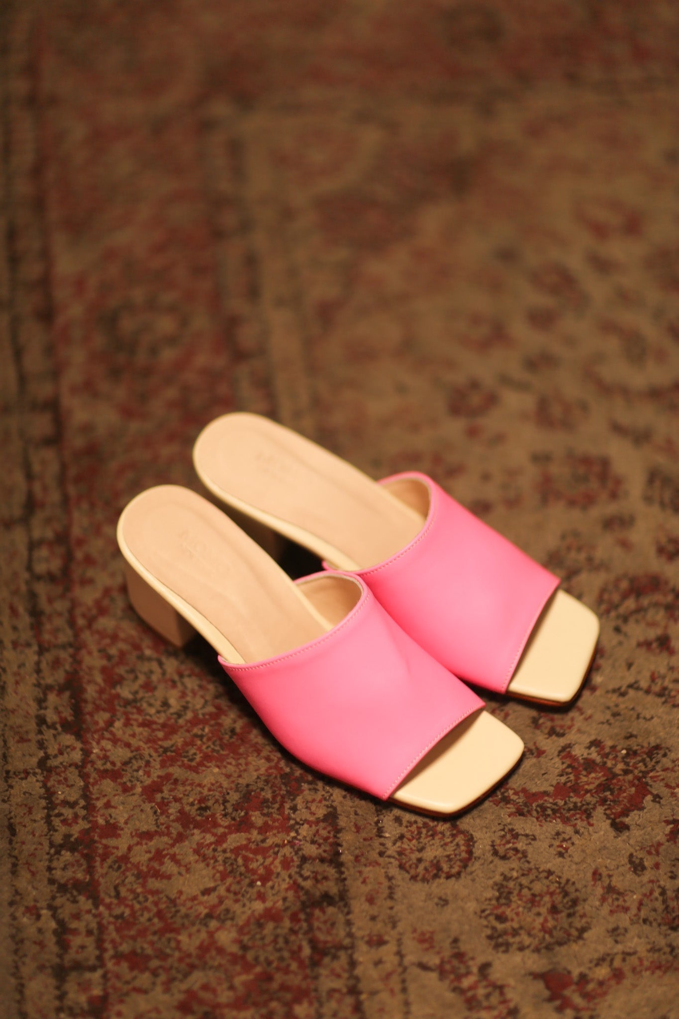 HEELED MIULES LORIn PINK CREAM - MOMO STUDIO BERLIN - Berlin Concept Store - sustainable & ethical fashion