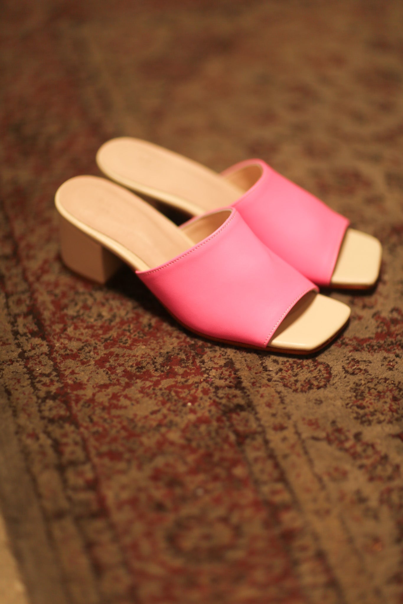 HEELED MIULES LORIn PINK CREAM - MOMO STUDIO BERLIN - Berlin Concept Store - sustainable & ethical fashion