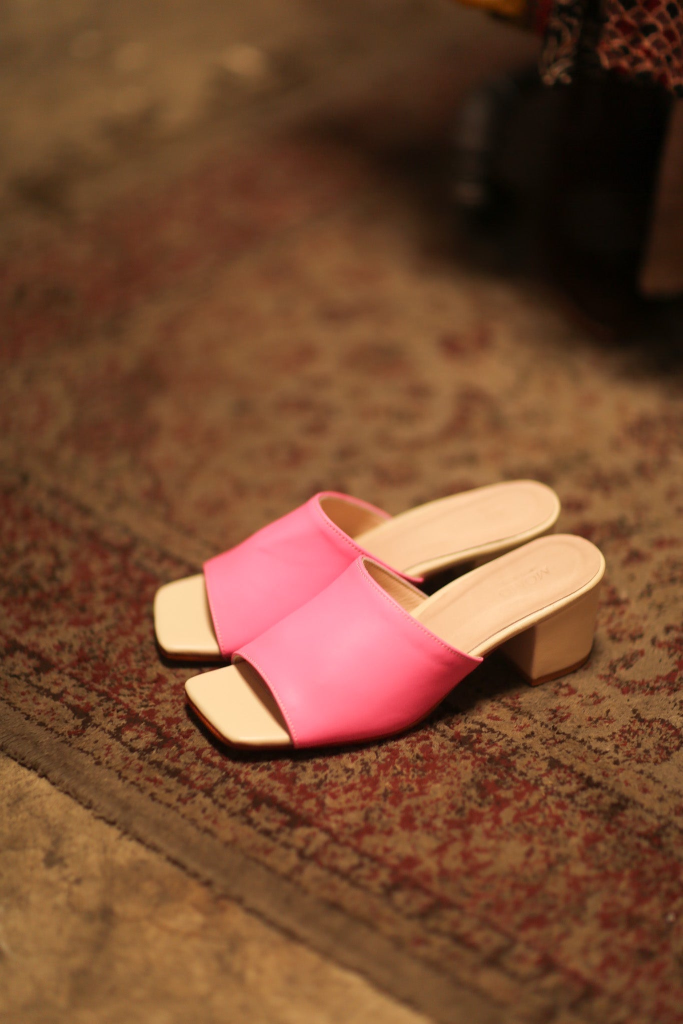 HEELED MIULES LORIn PINK CREAM - MOMO STUDIO BERLIN - Berlin Concept Store - sustainable & ethical fashion
