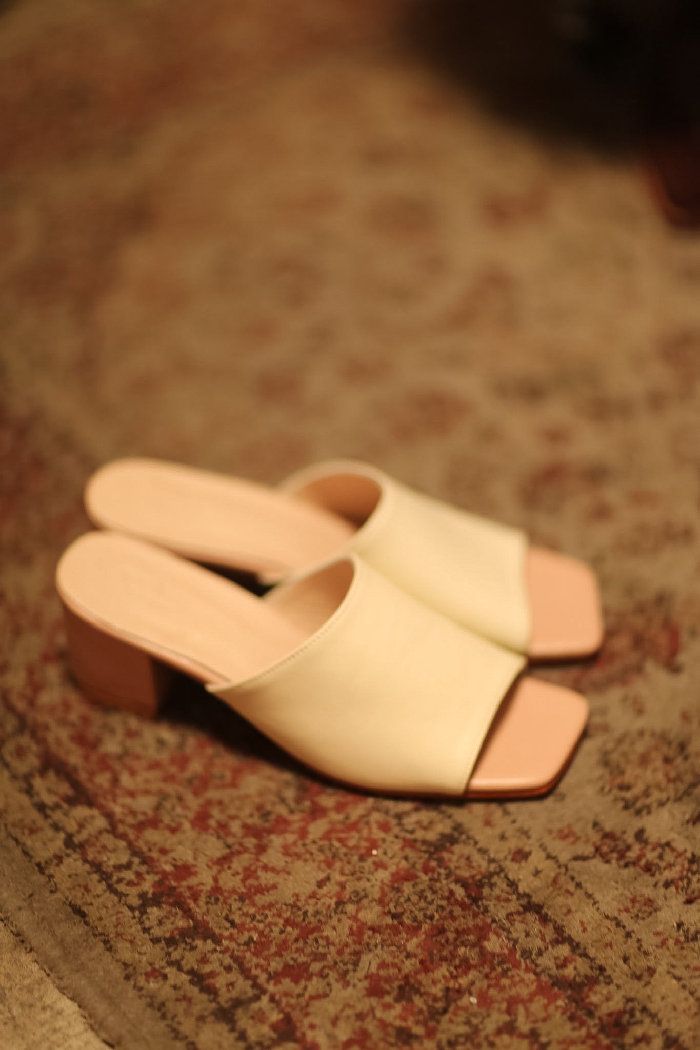 HEELED MULES LORIN CREAM NUDE PINK - MOMO STUDIO BERLIN - Berlin Concept Store - sustainable & ethical fashion
