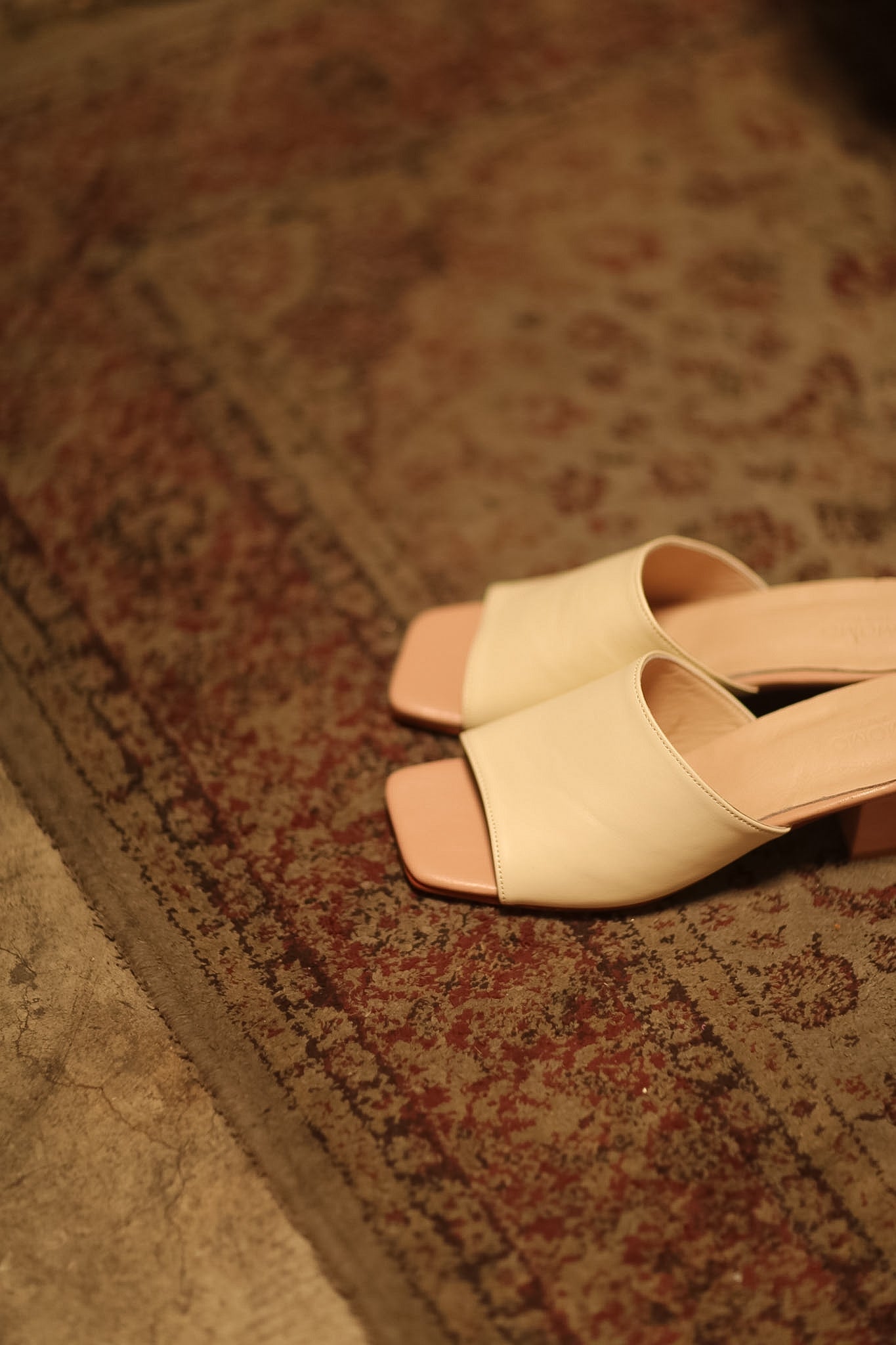 HEELED MULES LORIN CREAM NUDE PINK - MOMO STUDIO BERLIN - Berlin Concept Store - sustainable & ethical fashion