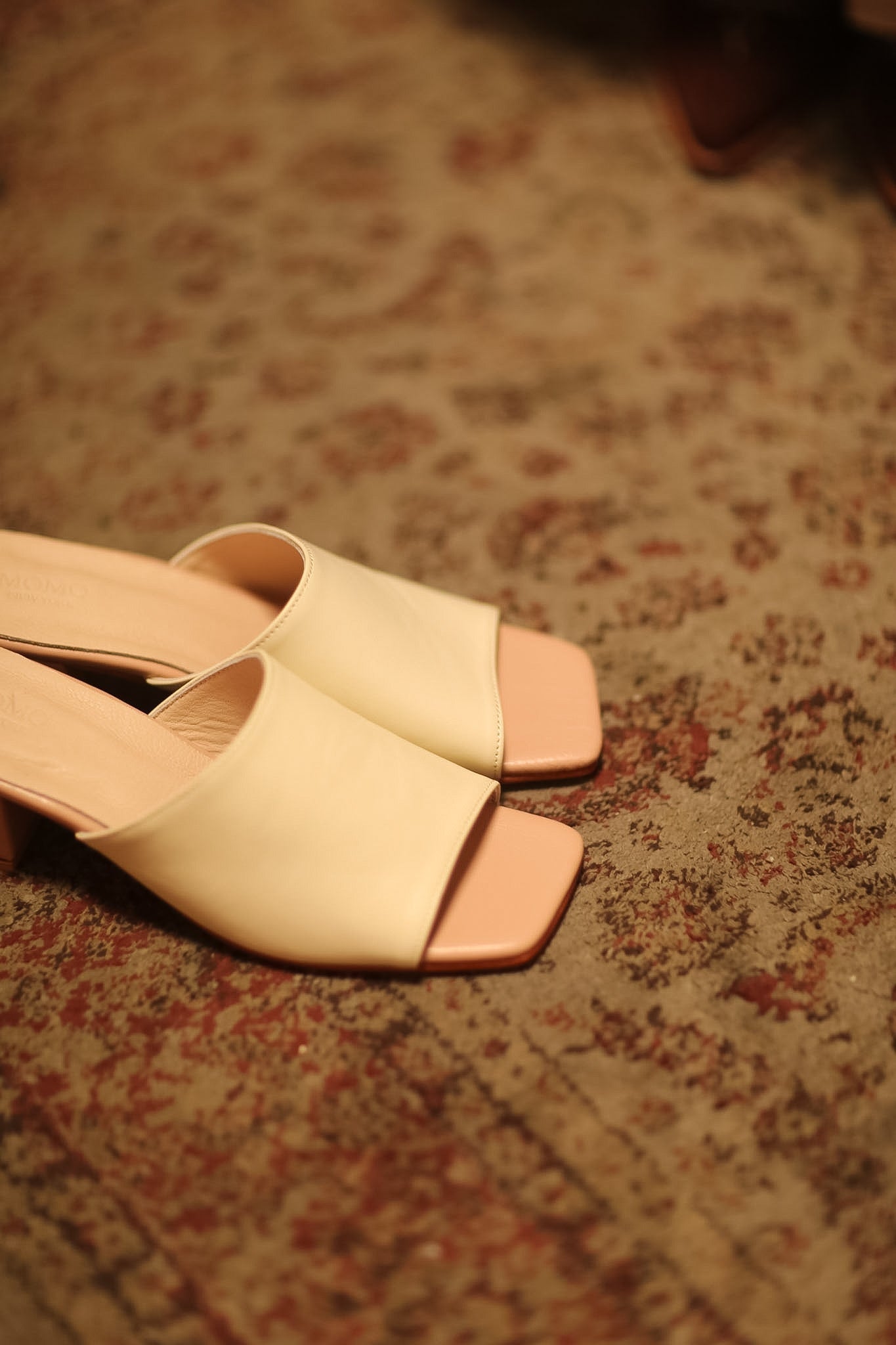 HEELED MULES LORIN CREAM NUDE PINK - MOMO STUDIO BERLIN - Berlin Concept Store - sustainable & ethical fashion