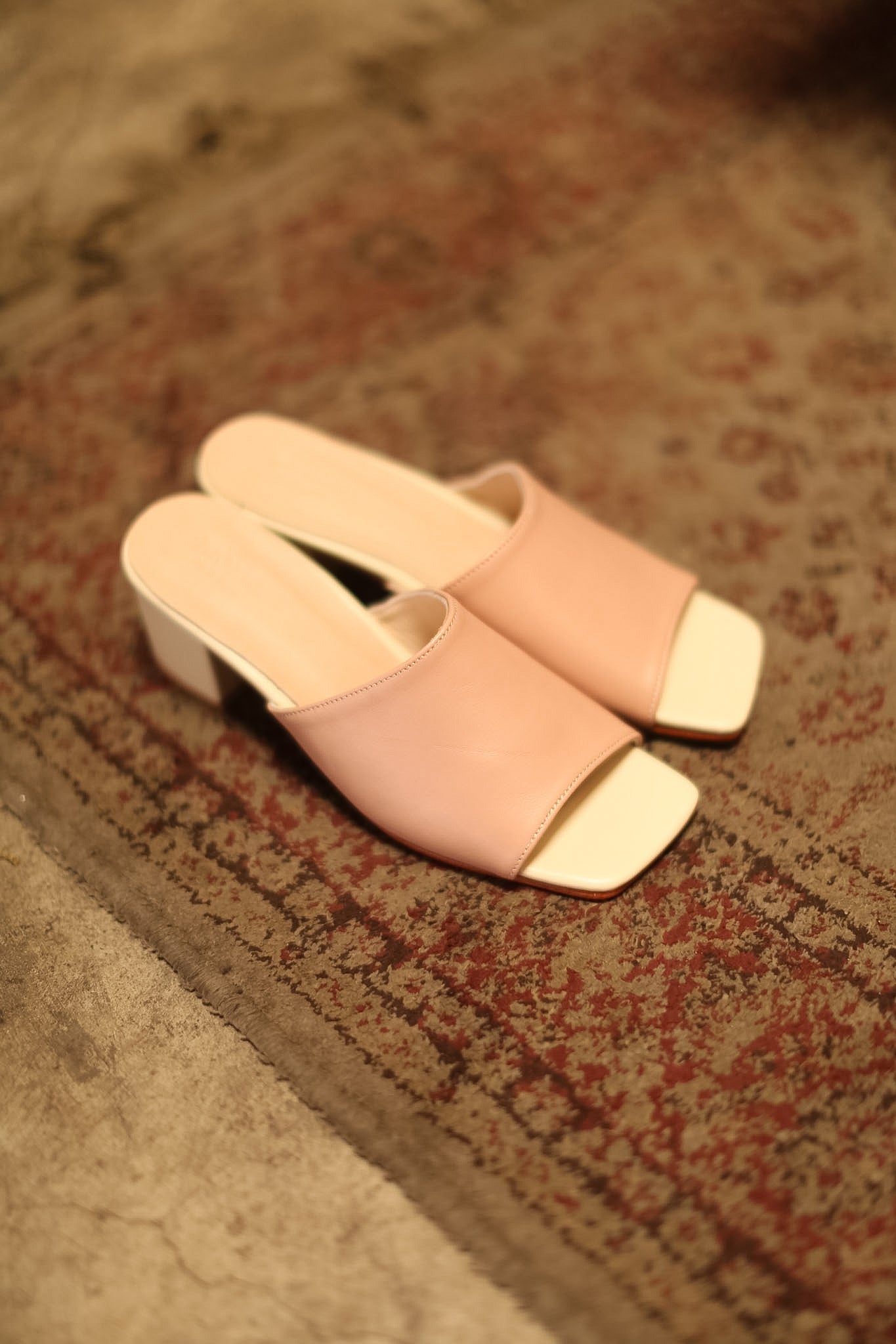 HEELED MULES LORIN NUDE PINK CREAM - MOMO STUDIO BERLIN - Berlin Concept Store - sustainable & ethical fashion
