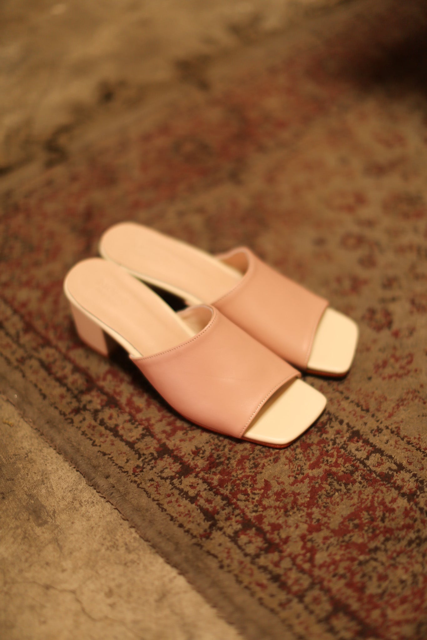 HEELED MULES LORIN NUDE PINK CREAM - MOMO STUDIO BERLIN - Berlin Concept Store - sustainable & ethical fashion