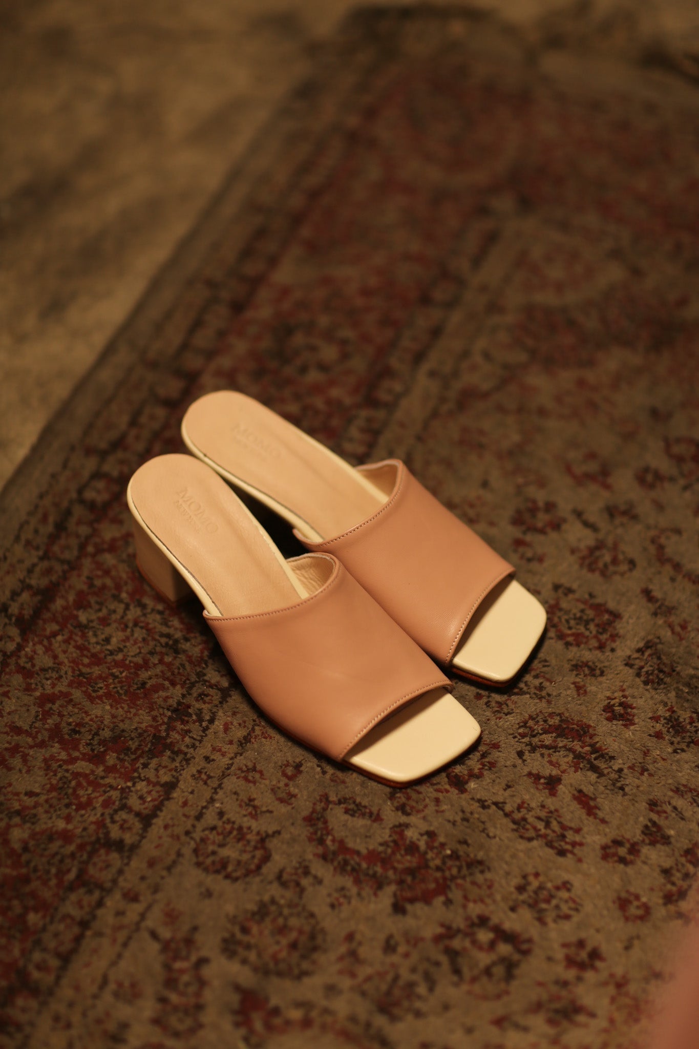 HEELED MULES LORIN NUDE PINK GOLD - MOMO STUDIO BERLIN - Berlin Concept Store - sustainable & ethical fashion