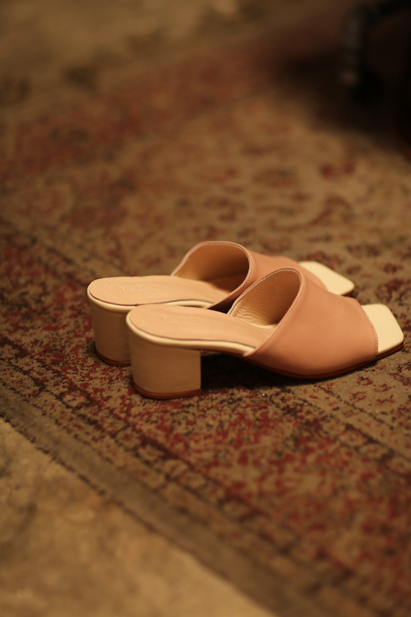 HEELED MULES LORIN NUDE PINK GOLD - MOMO STUDIO BERLIN - Berlin Concept Store - sustainable & ethical fashion