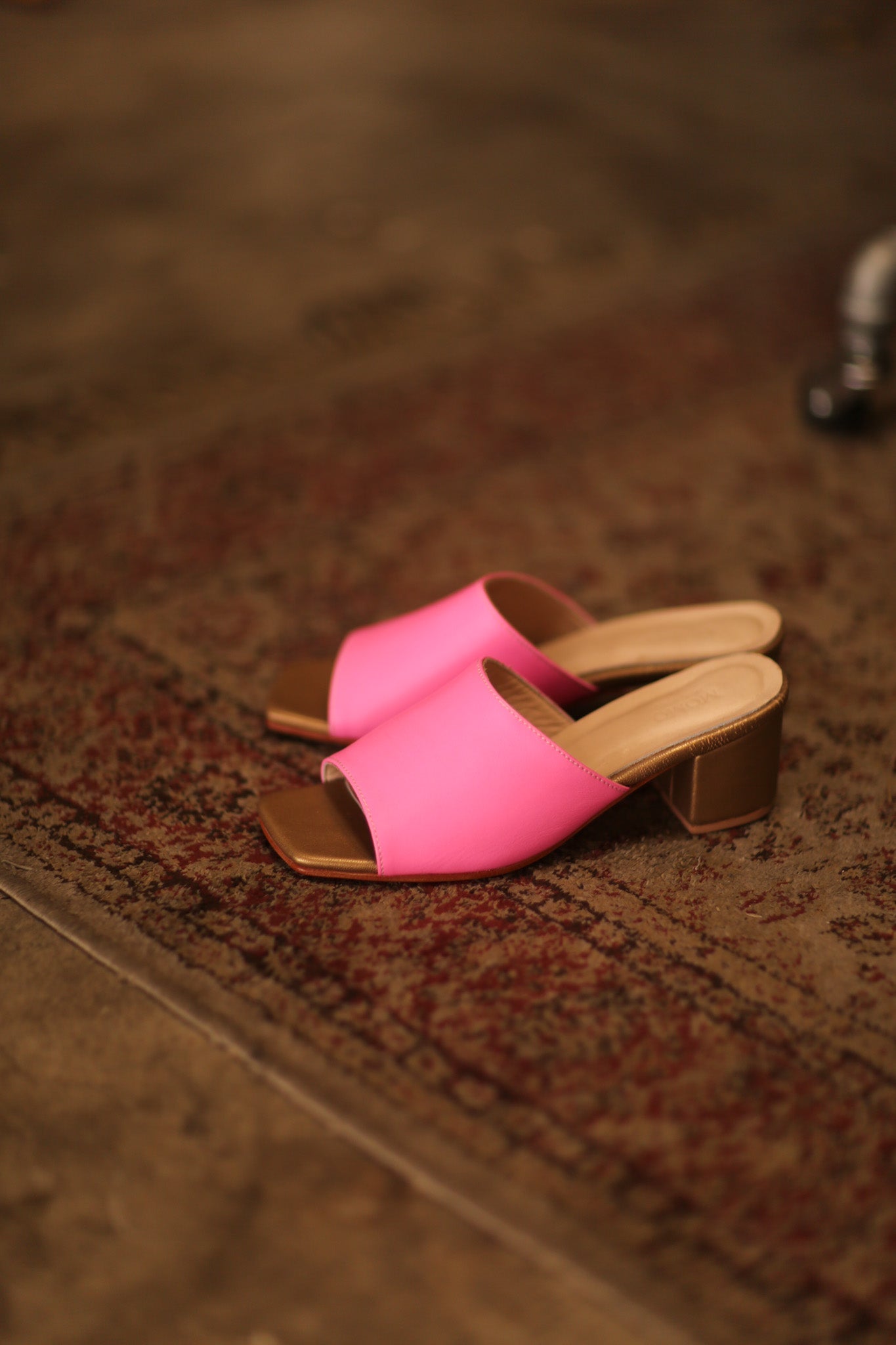 HEELED MULES LORIN PINK GOLD - MOMO STUDIO BERLIN - Berlin Concept Store - sustainable & ethical fashion