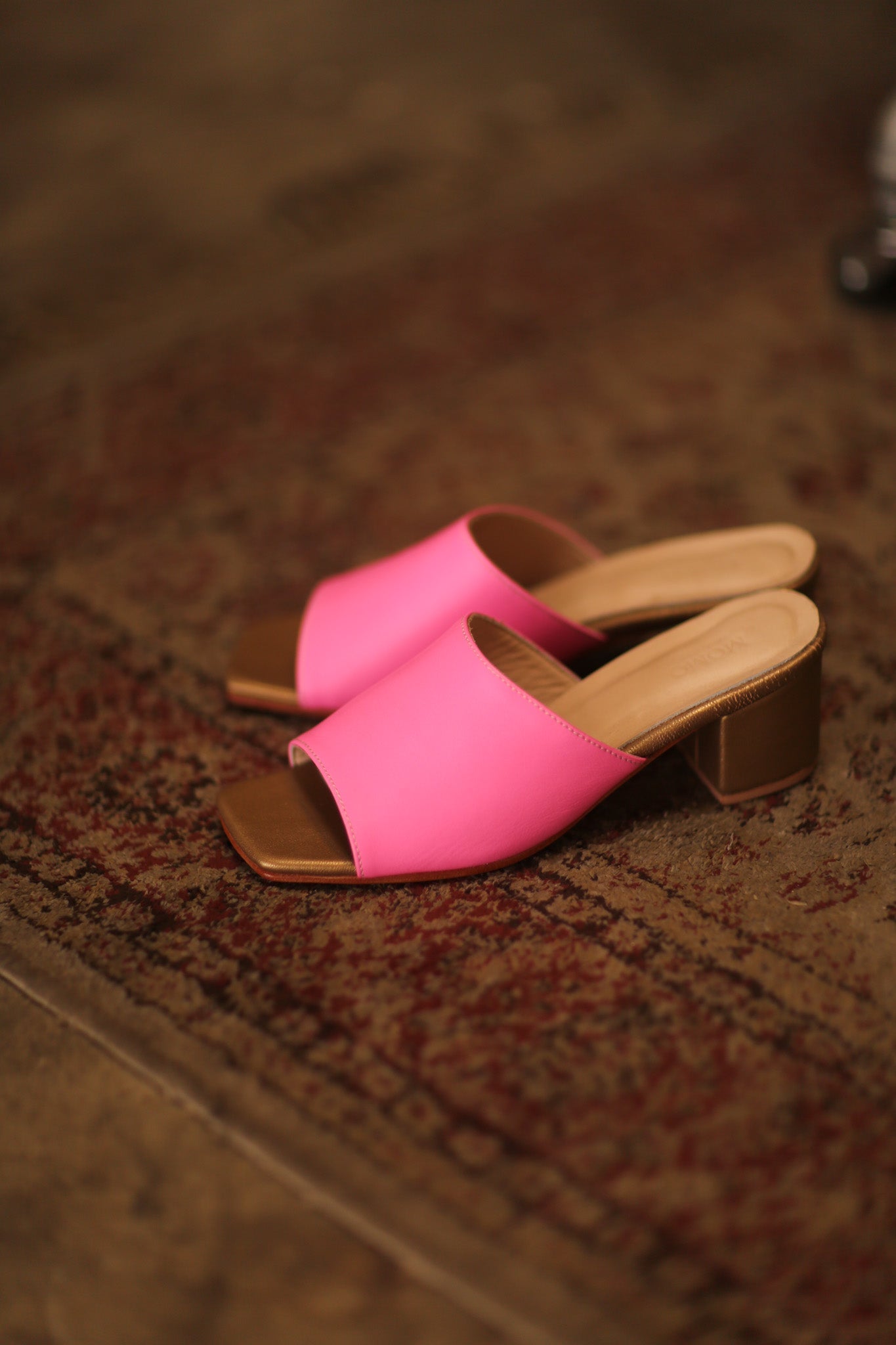 HEELED MULES LORIN PINK GOLD - MOMO STUDIO BERLIN - Berlin Concept Store - sustainable & ethical fashion