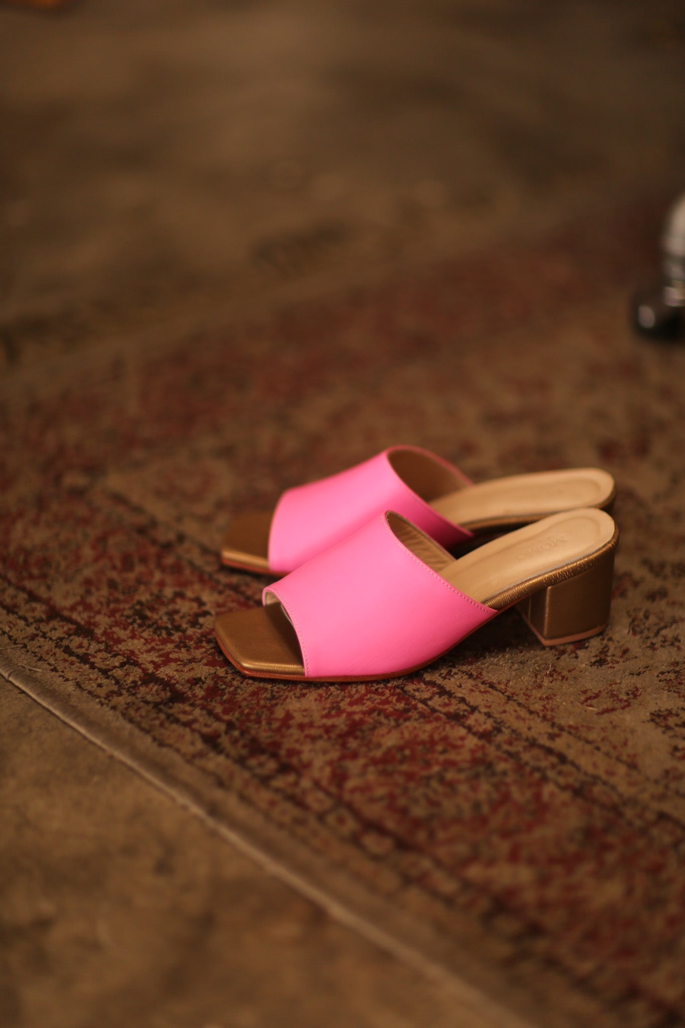 HEELED MULES LORIN PINK GOLD - MOMO STUDIO BERLIN - Berlin Concept Store - sustainable & ethical fashion