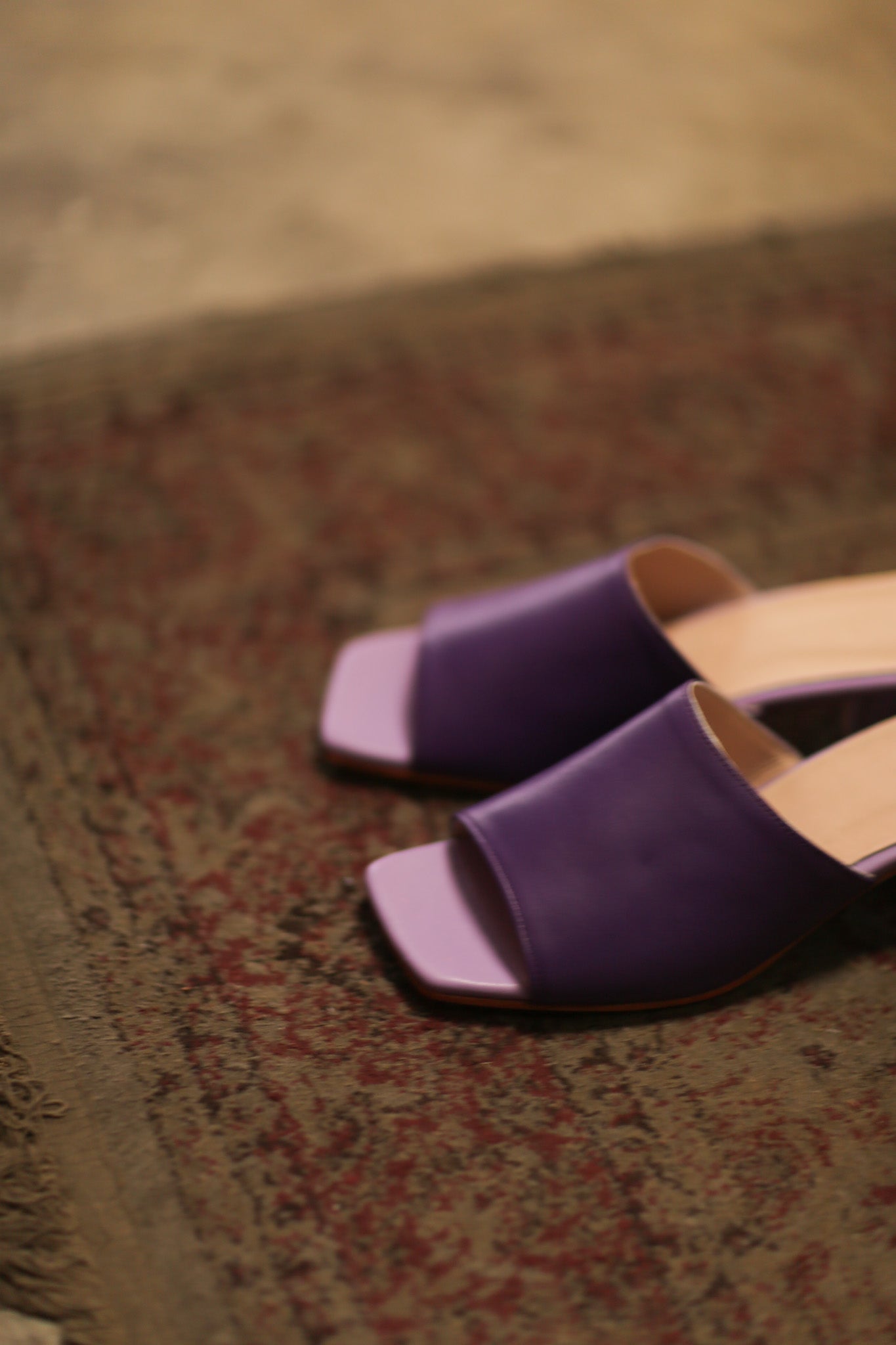 HEELED MULES LORIN PURPLE LAVENDER - MOMO STUDIO BERLIN - Berlin Concept Store - sustainable & ethical fashion