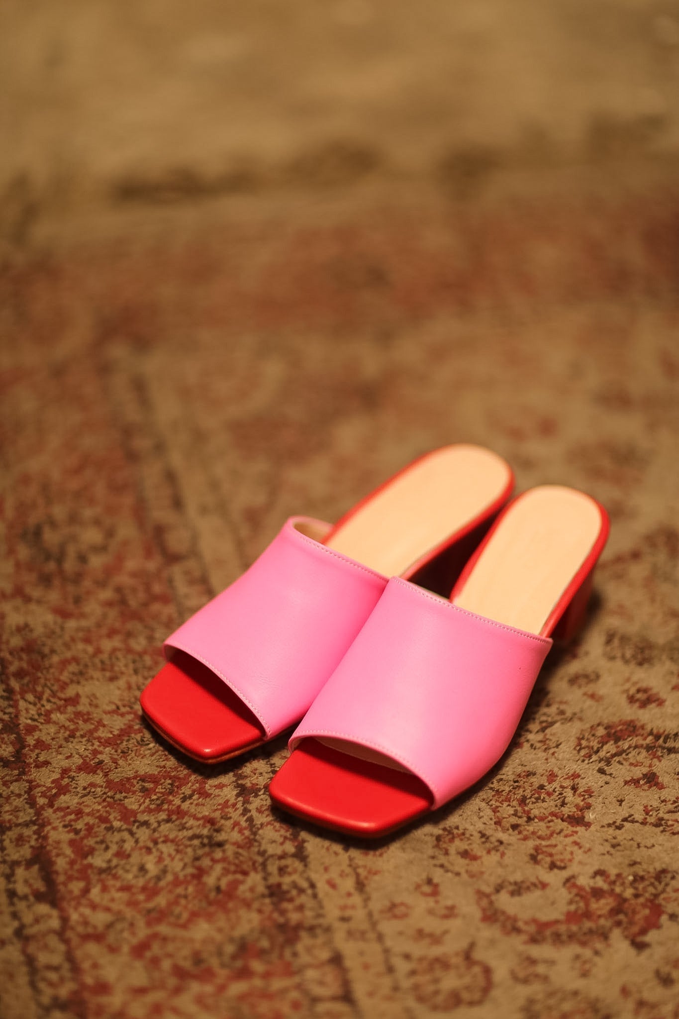 HEELED MULUES LORIN PINK RED - MOMO STUDIO BERLIN - Berlin Concept Store - sustainable & ethical fashion