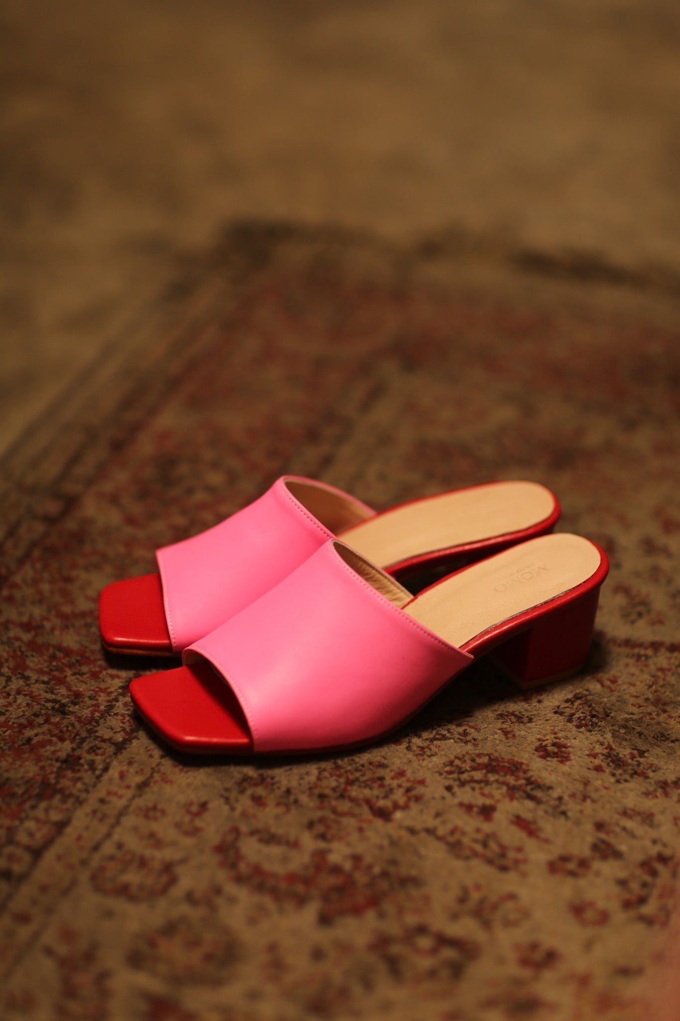 HEELED MULUES LORIN PINK RED - MOMO STUDIO BERLIN - Berlin Concept Store - sustainable & ethical fashion