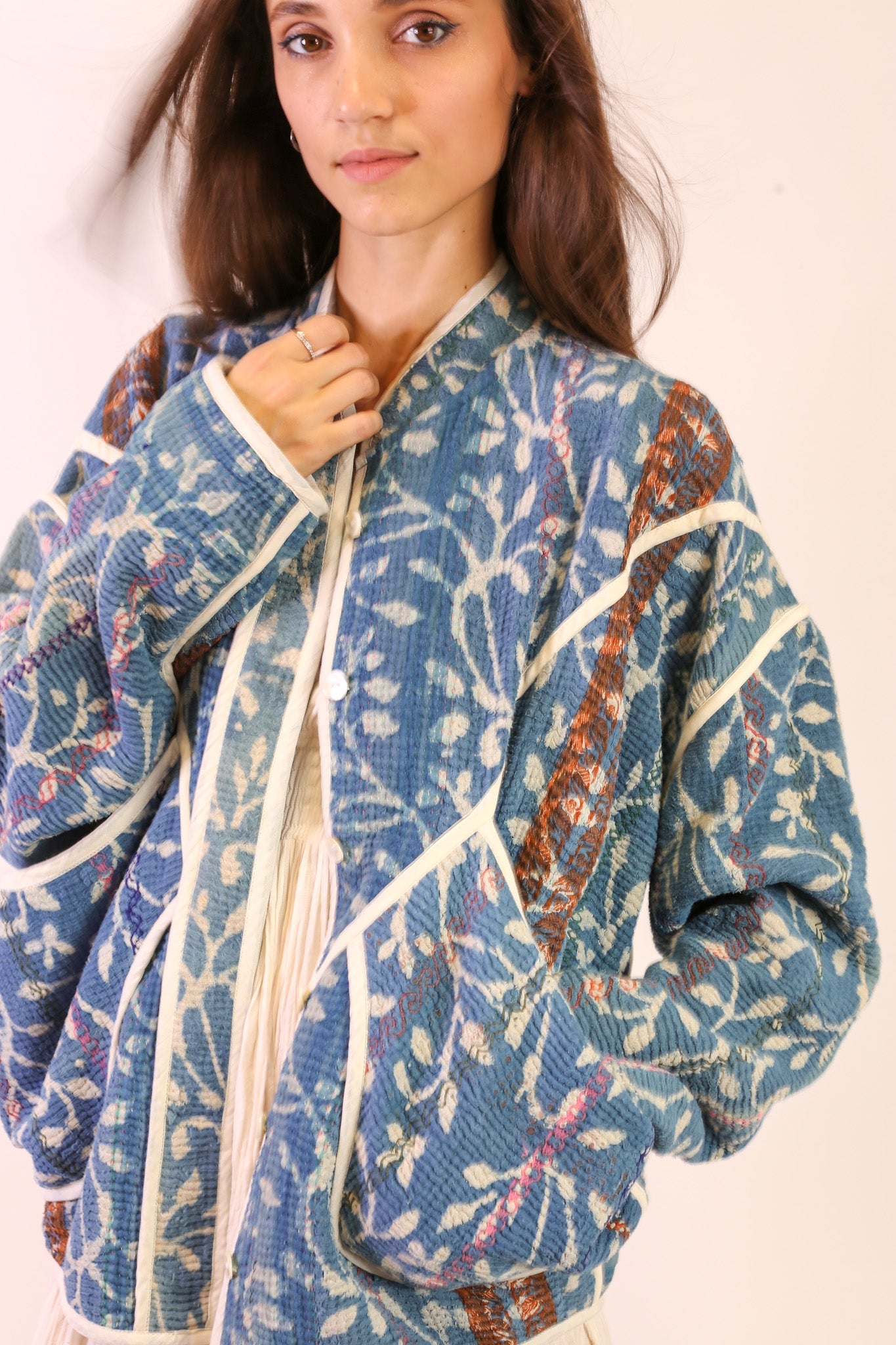 INDIGO KANTHA JACKET EMMY - MOMO STUDIO BERLIN - Berlin Concept Store - sustainable & ethical fashion