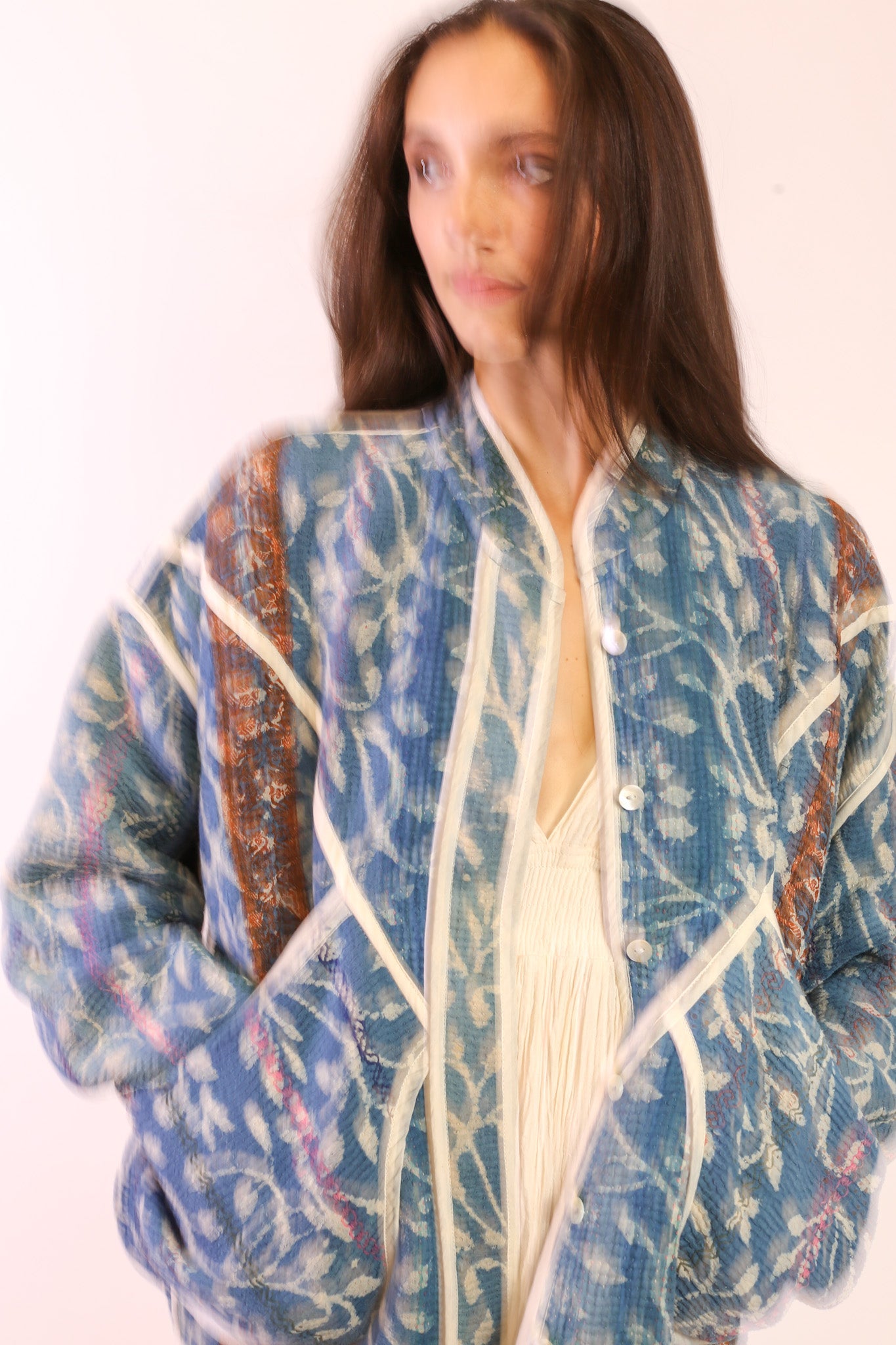 INDIGO KANTHA JACKET EMMY - MOMO STUDIO BERLIN - Berlin Concept Store - sustainable & ethical fashion